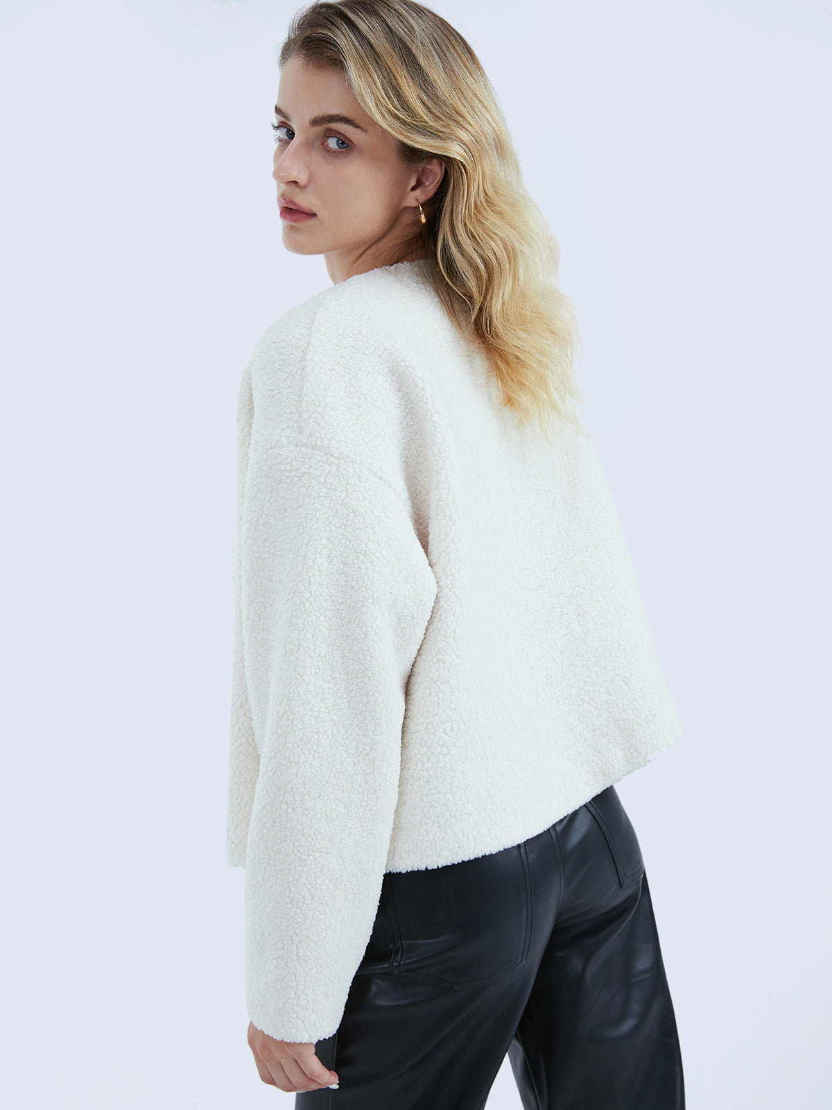 Thecomense - Double Breasted Teddy Sherpa Coat