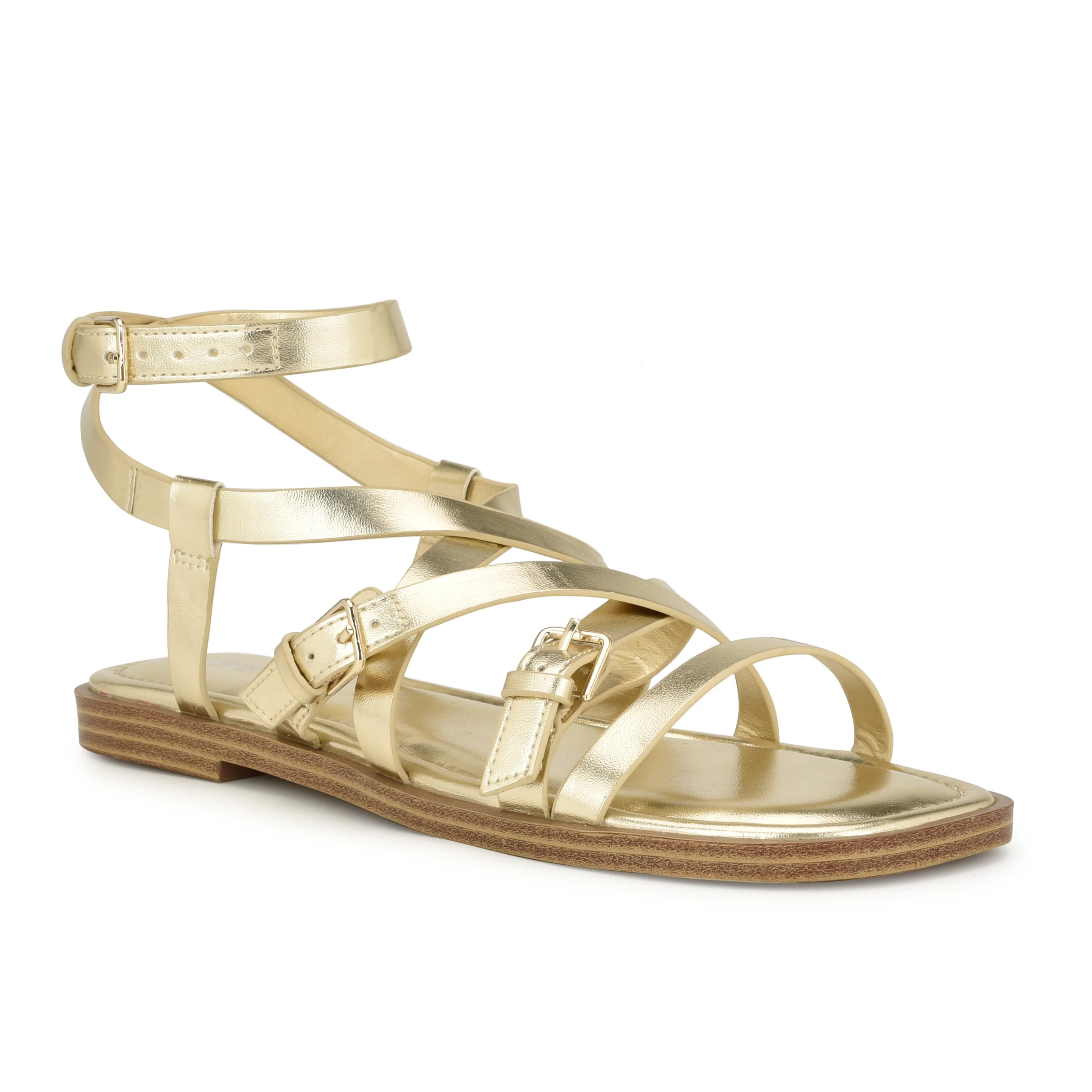 Rulen Flat Strappy Sandals