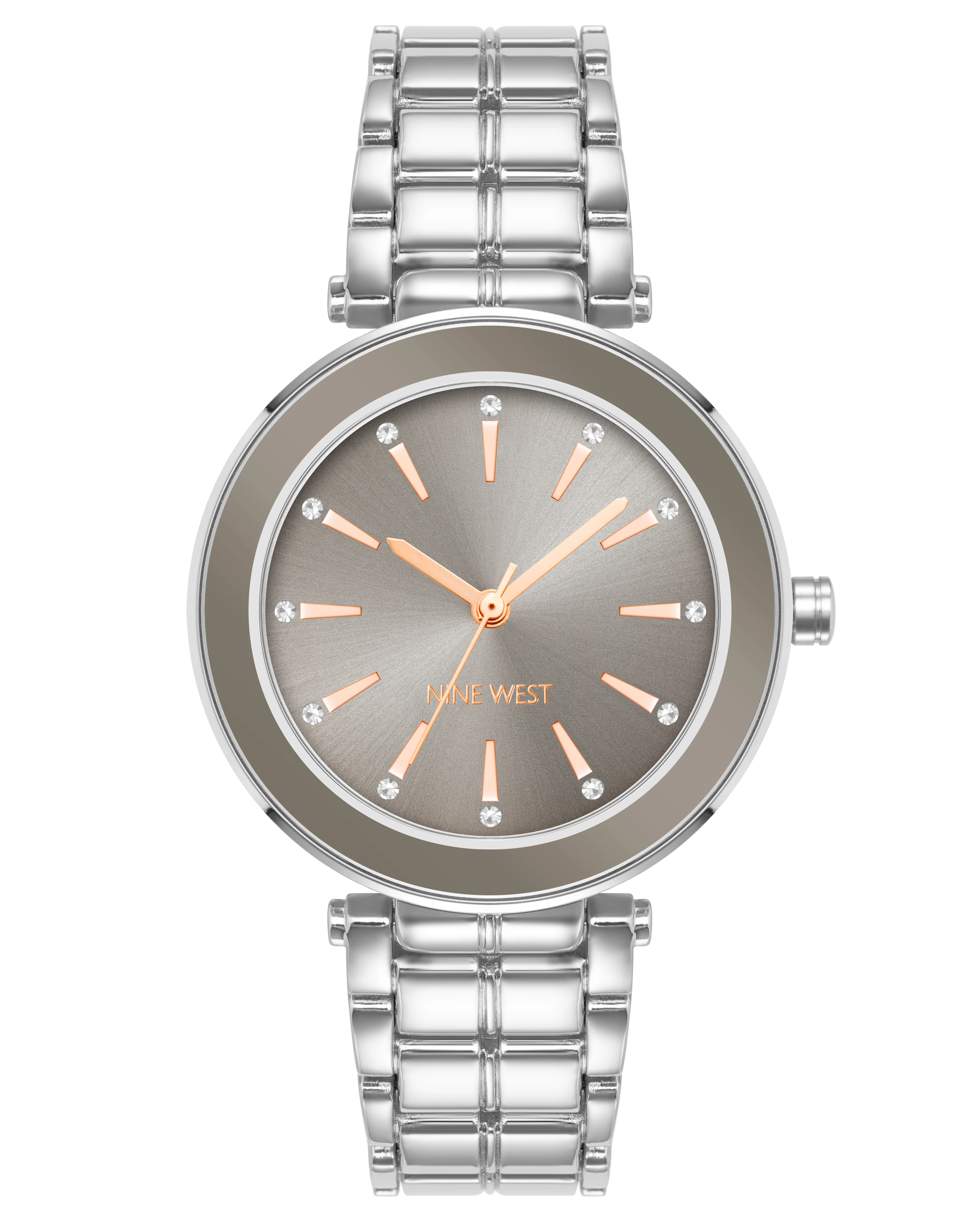 Genuine Crystal Accented Bracelet Watch