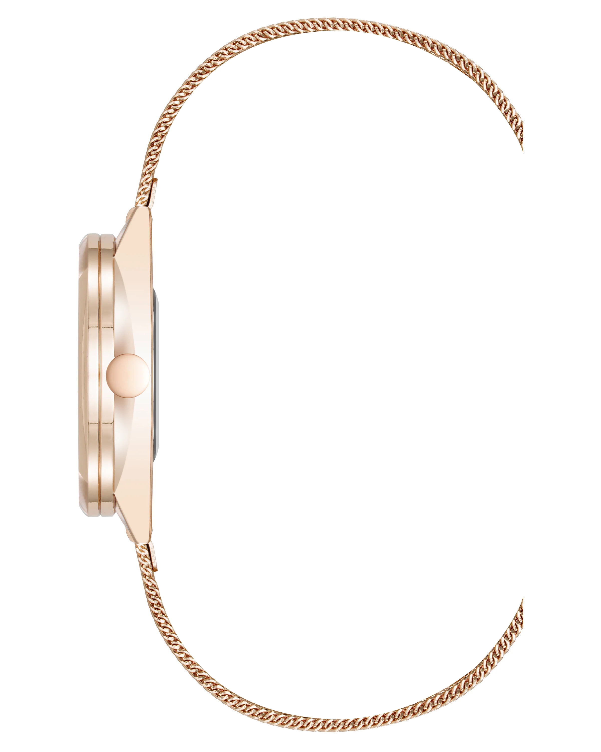 Round Case Mesh Bracelet Watch