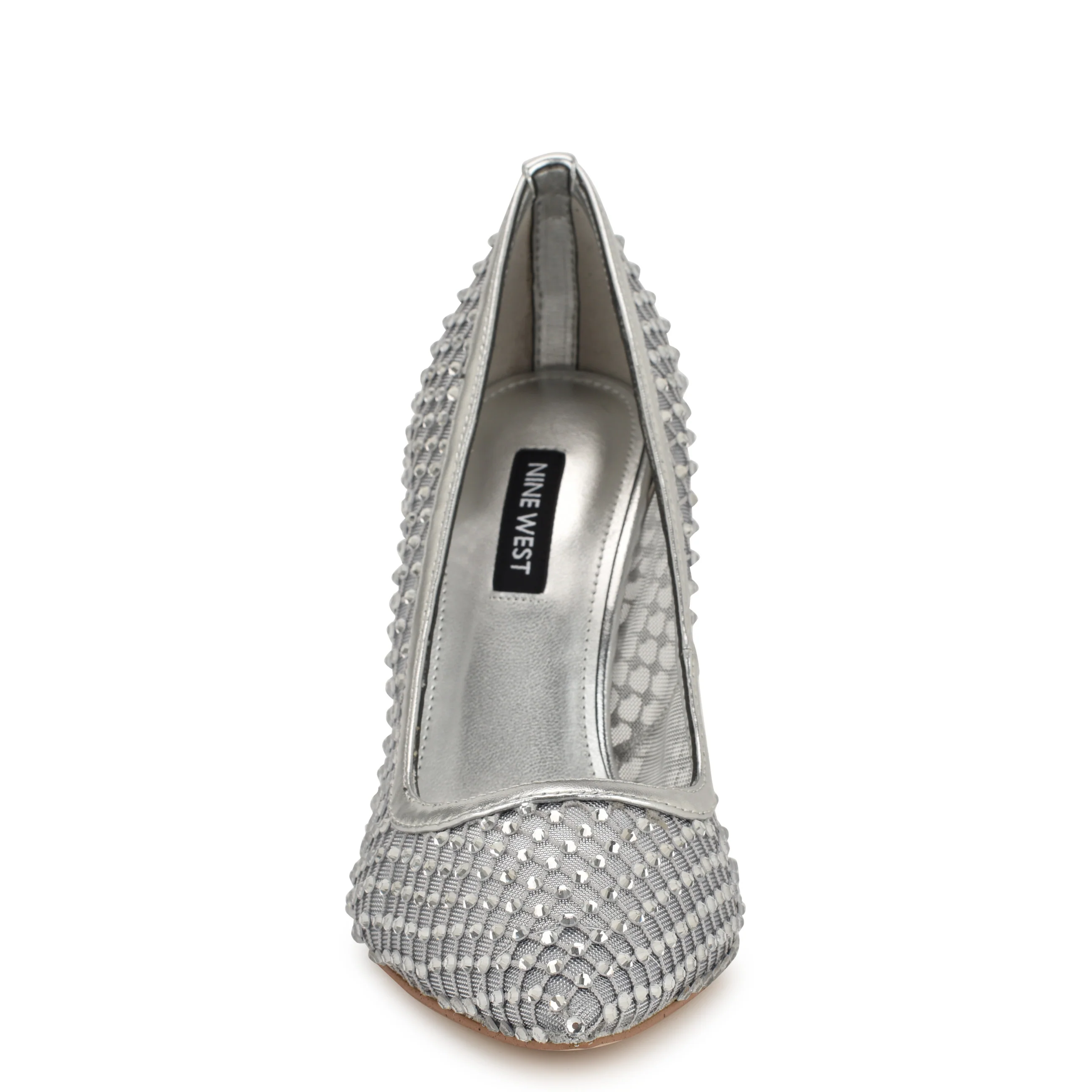 Freshe Rhinestone Mesh Pumps