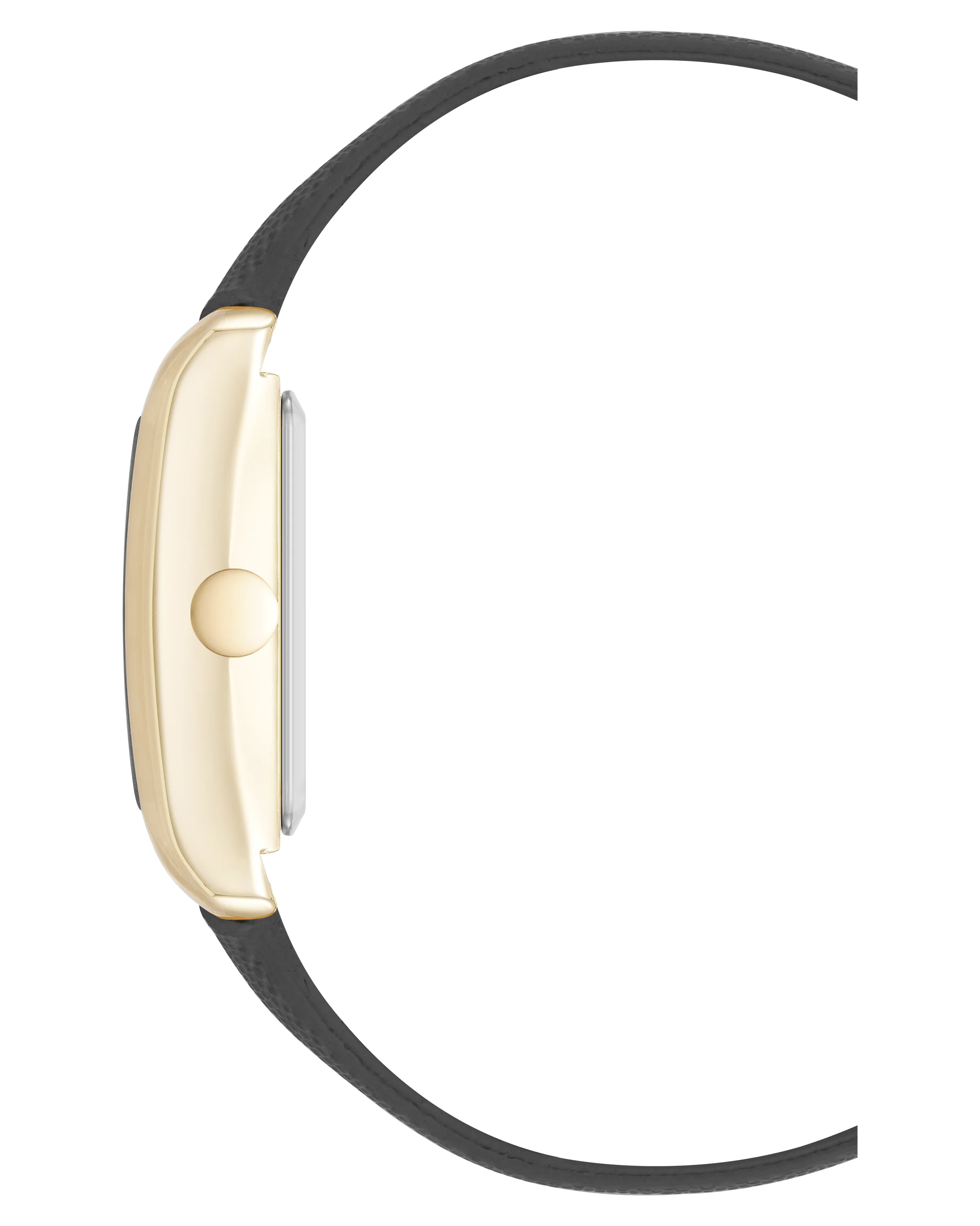 Saffiano Strap Rectangular Watch