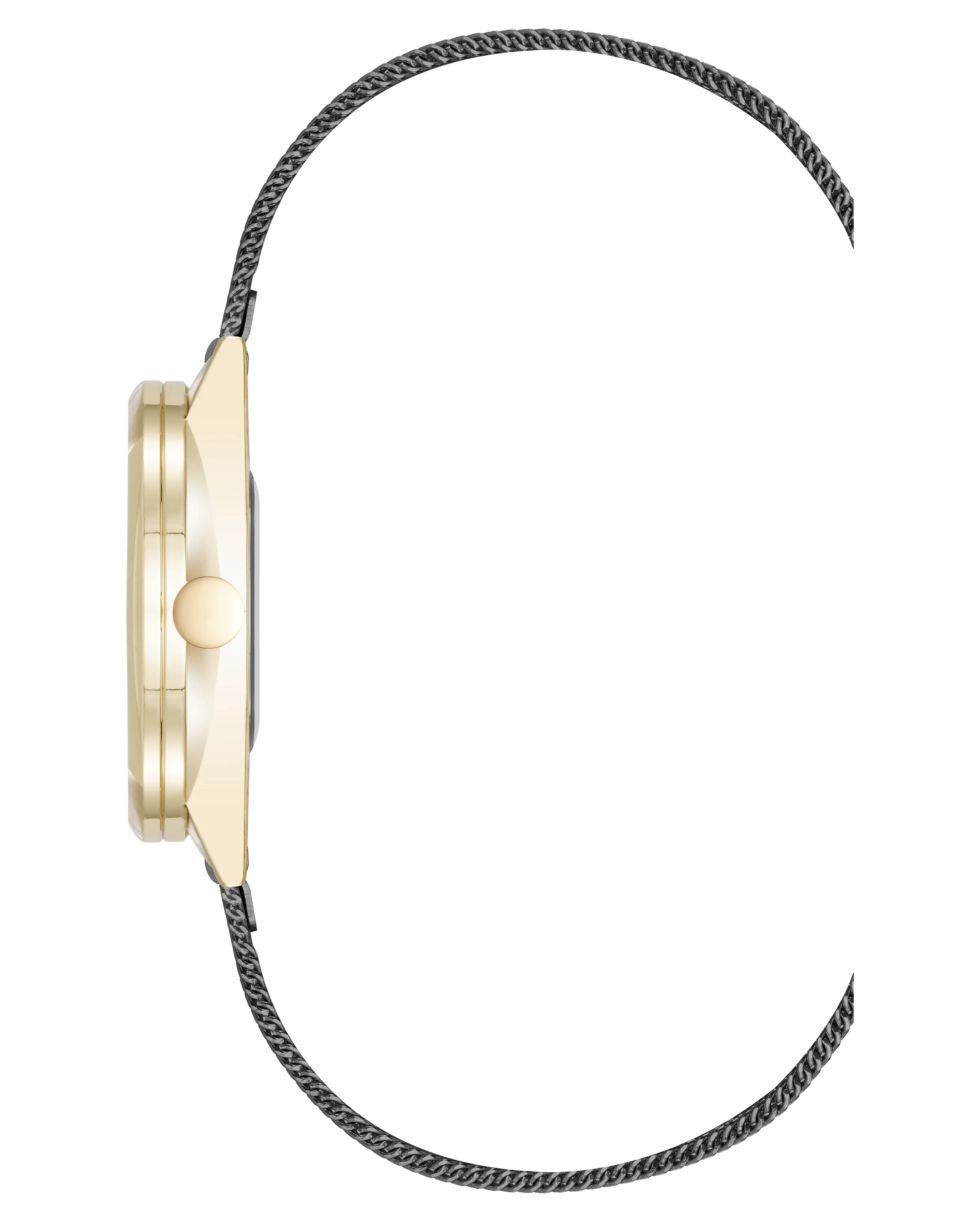 Round Case Mesh Bracelet Watch
