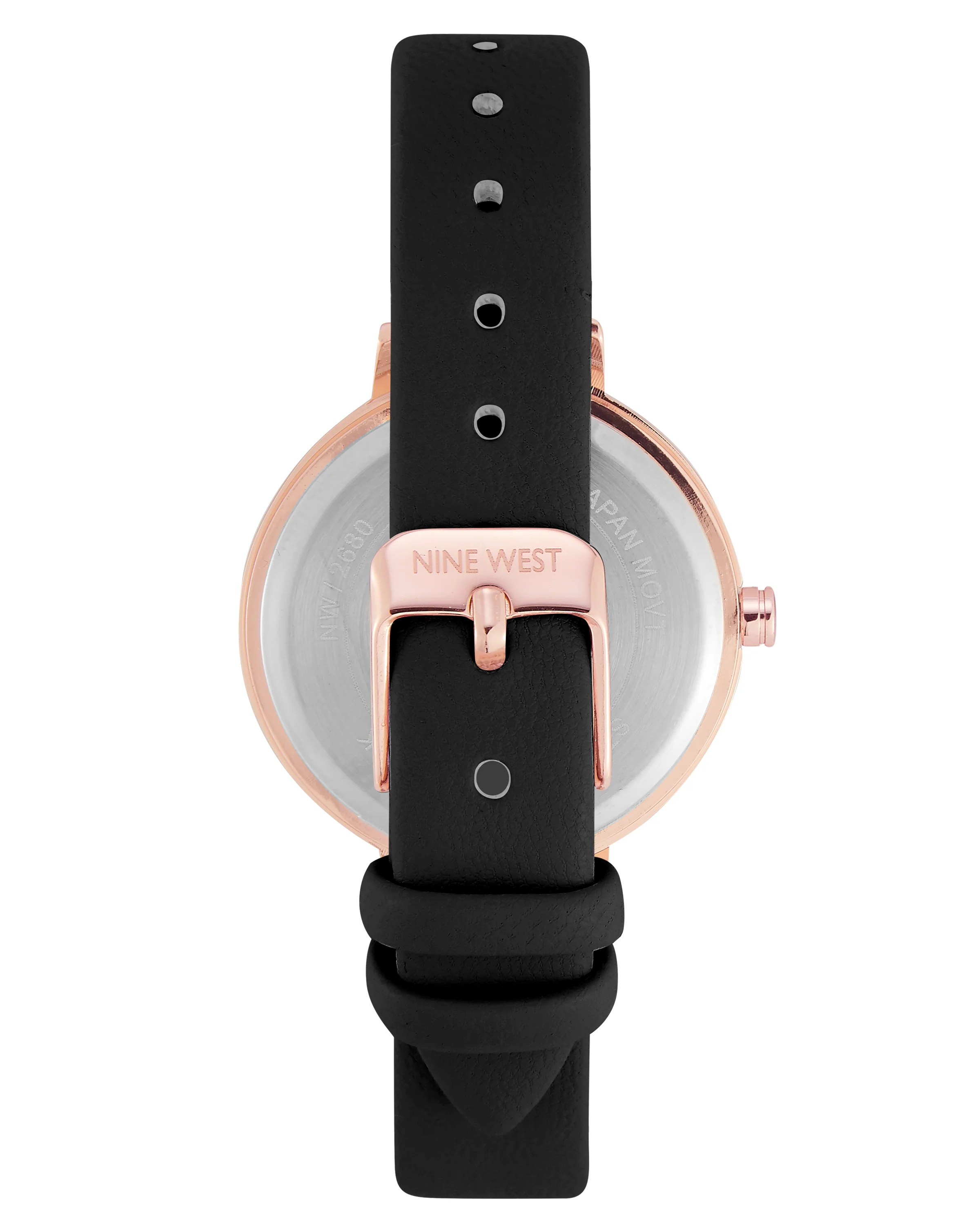 Floral Dial Smooth Strap Watch