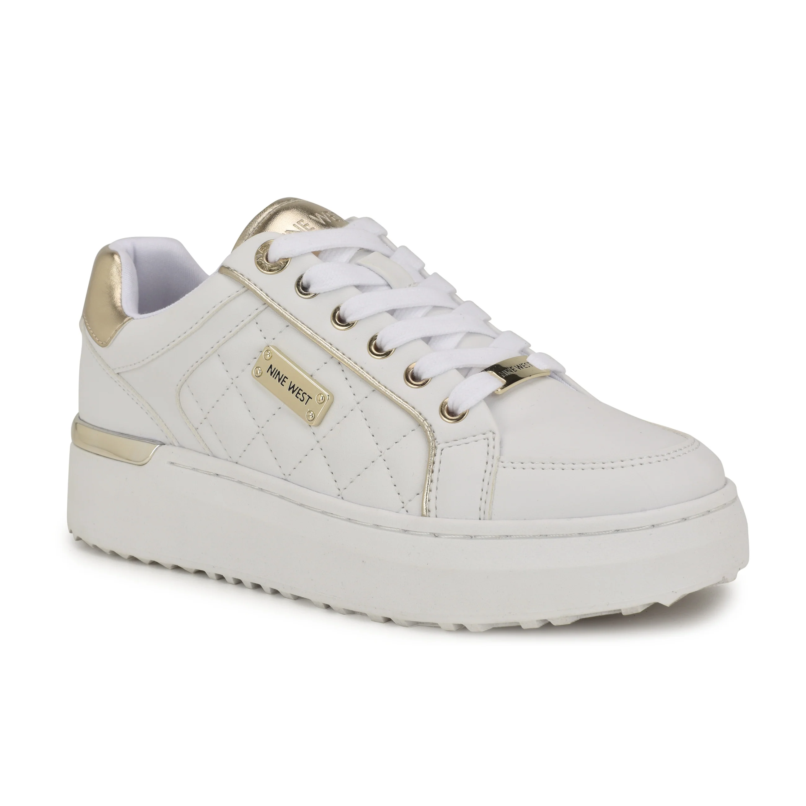 Cafee Lace-Up Platform Sneakers