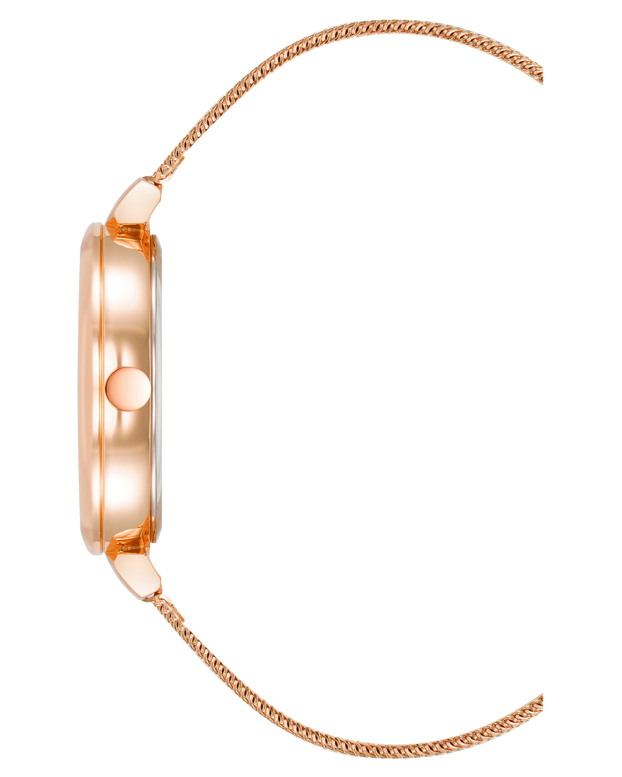 Floral Dial Mesh Bracelet Watch