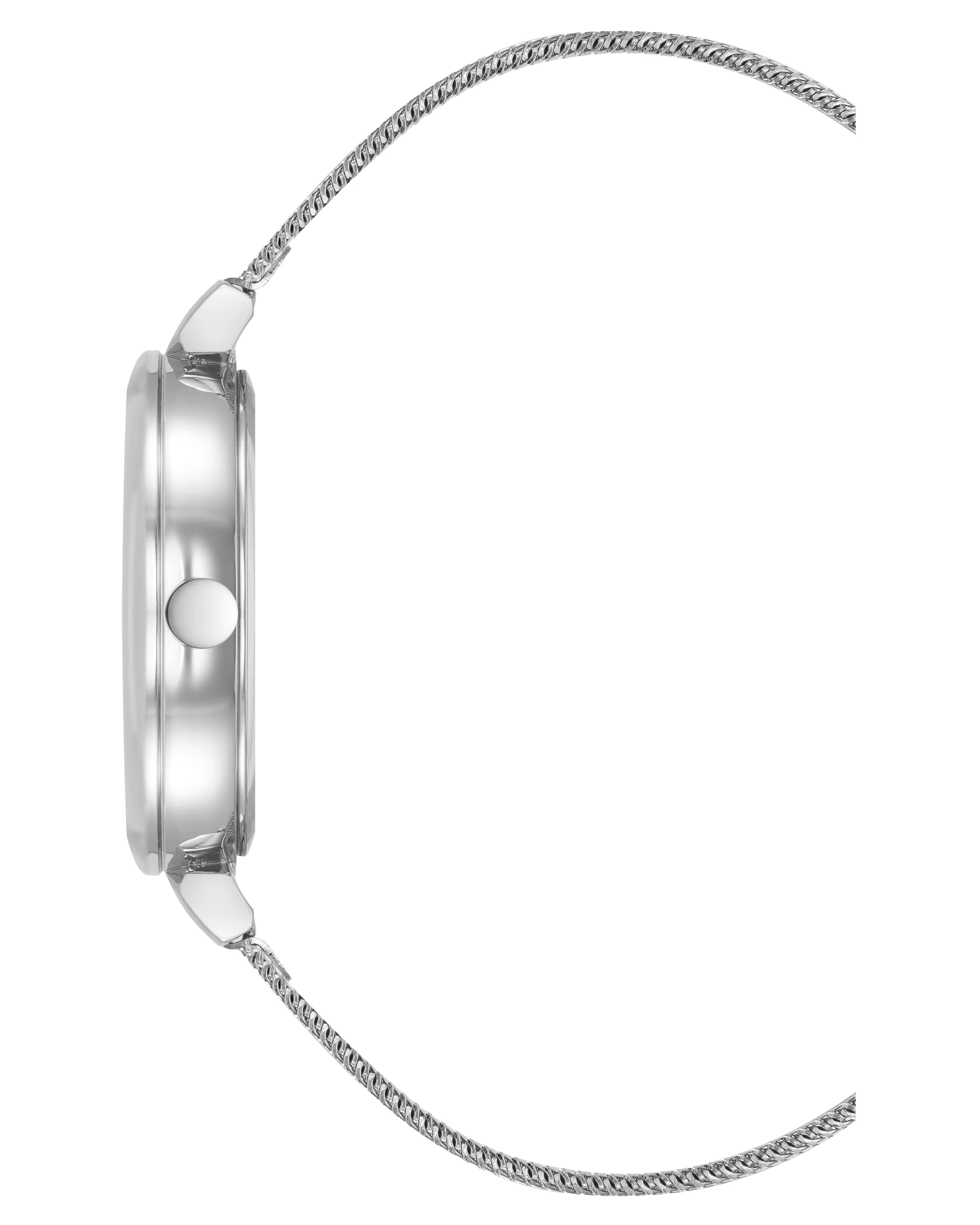 Floral Dial Mesh Bracelet Watch