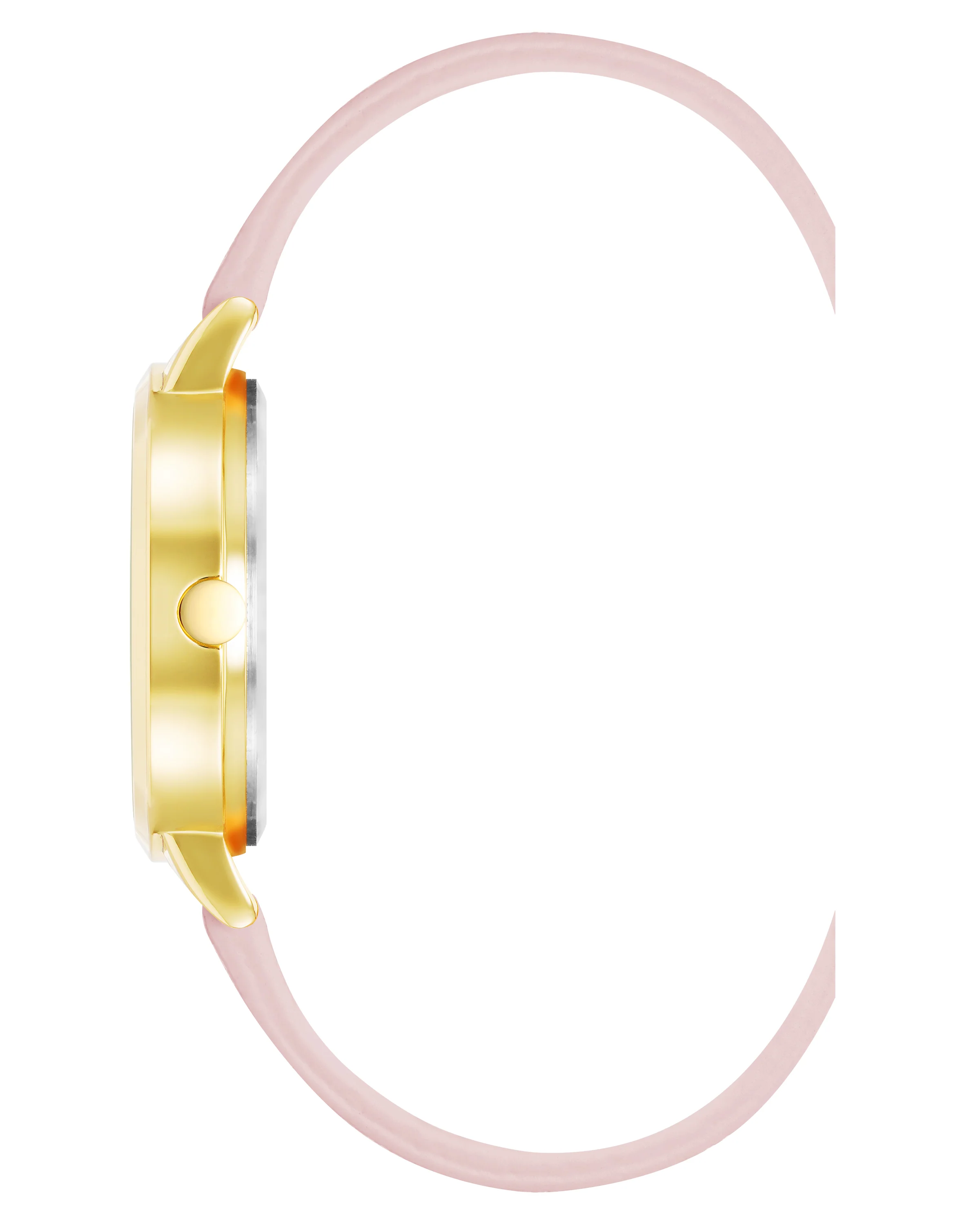 Floral Dial Saffiano Strap Watch