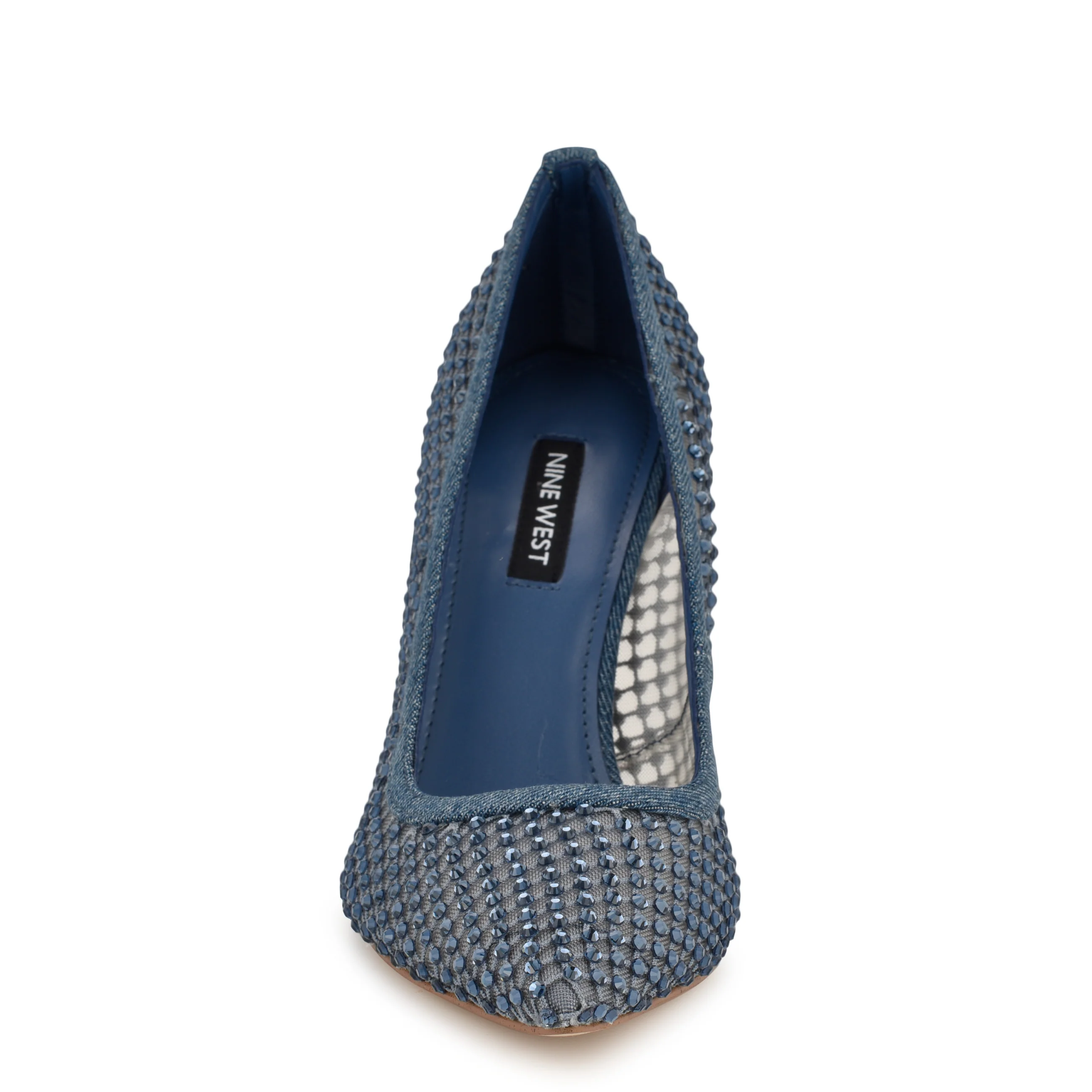 Freshe Rhinestone Mesh Pumps