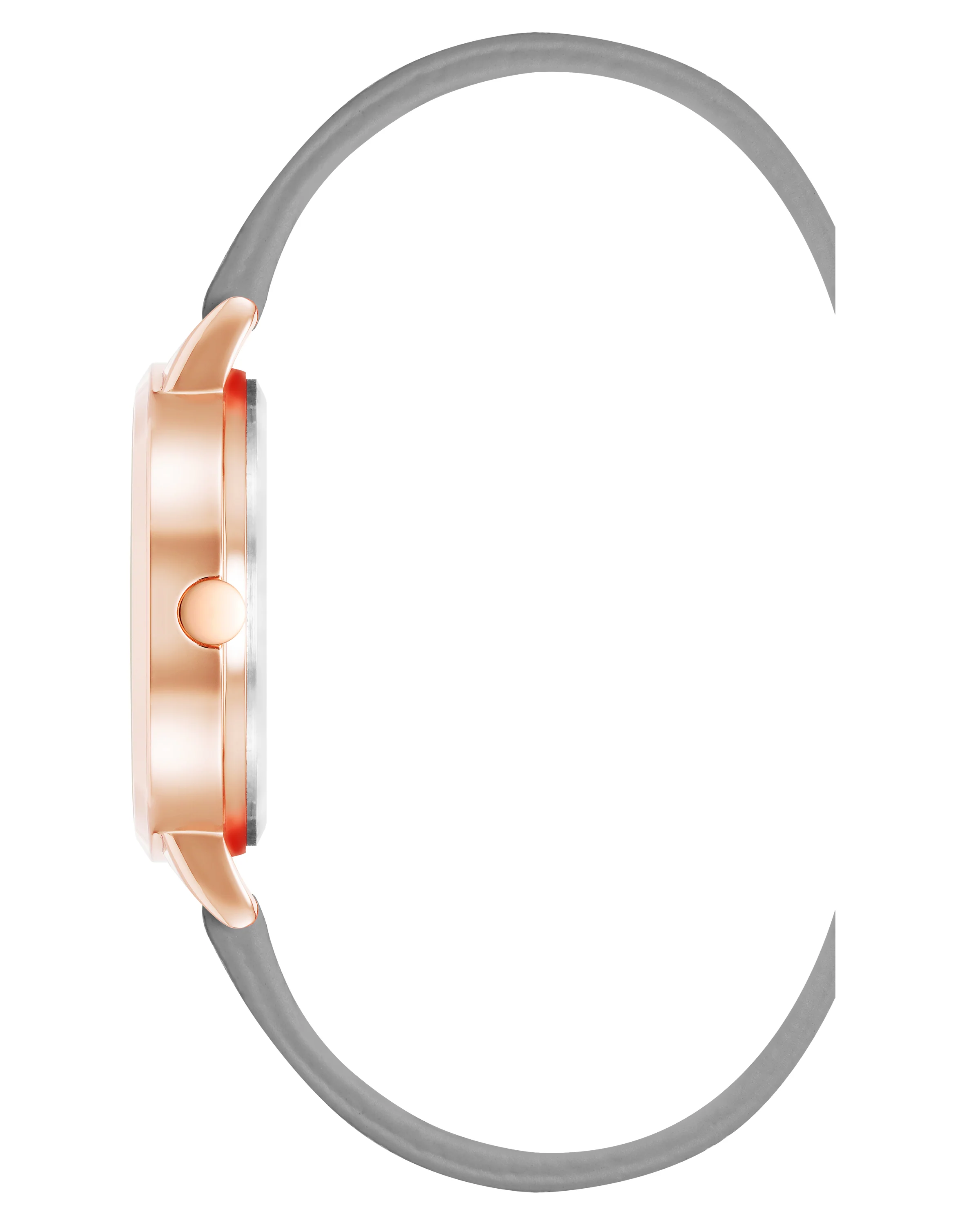 Floral Dial Saffiano Strap Watch