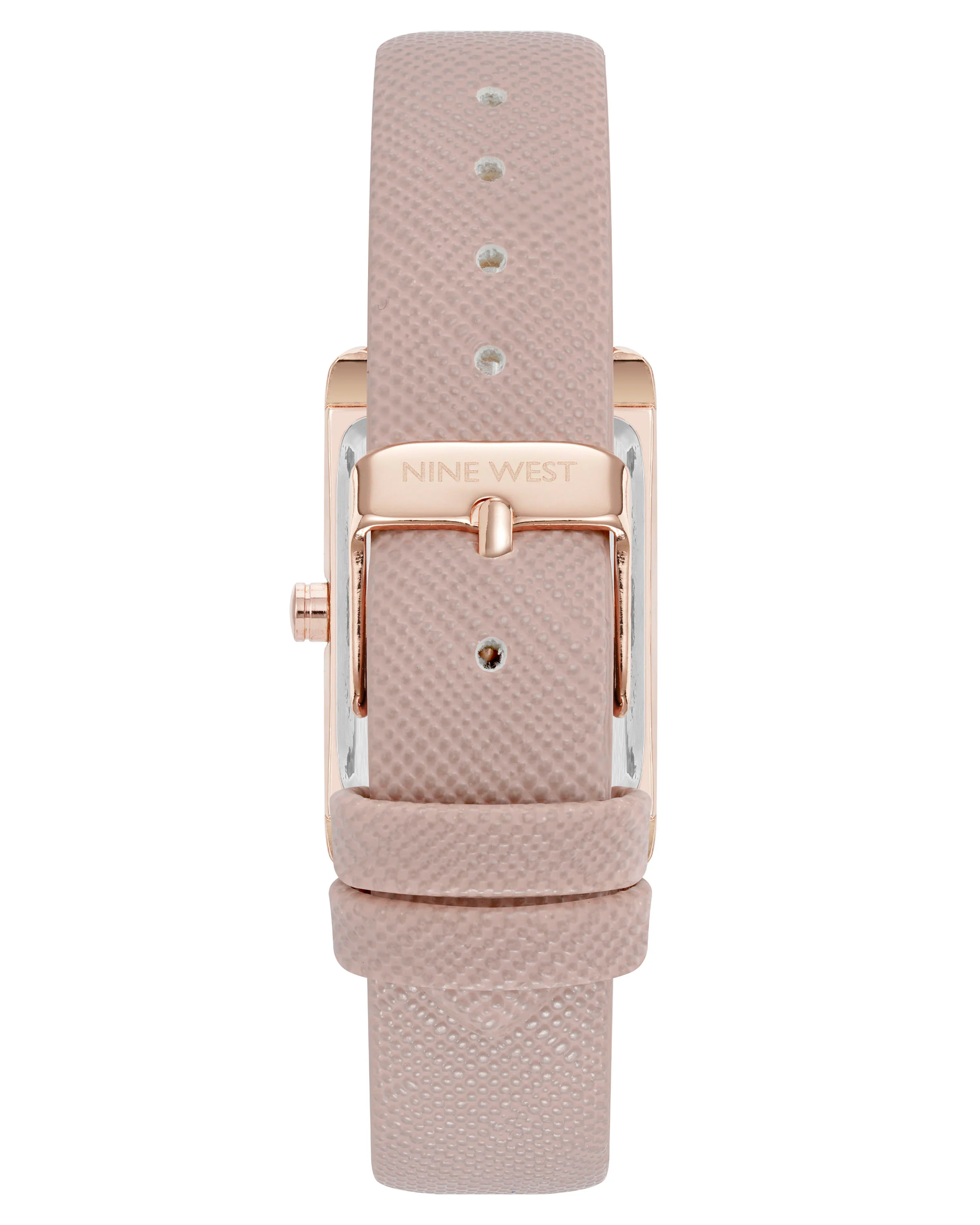 Saffiano Strap Rectangular Watch