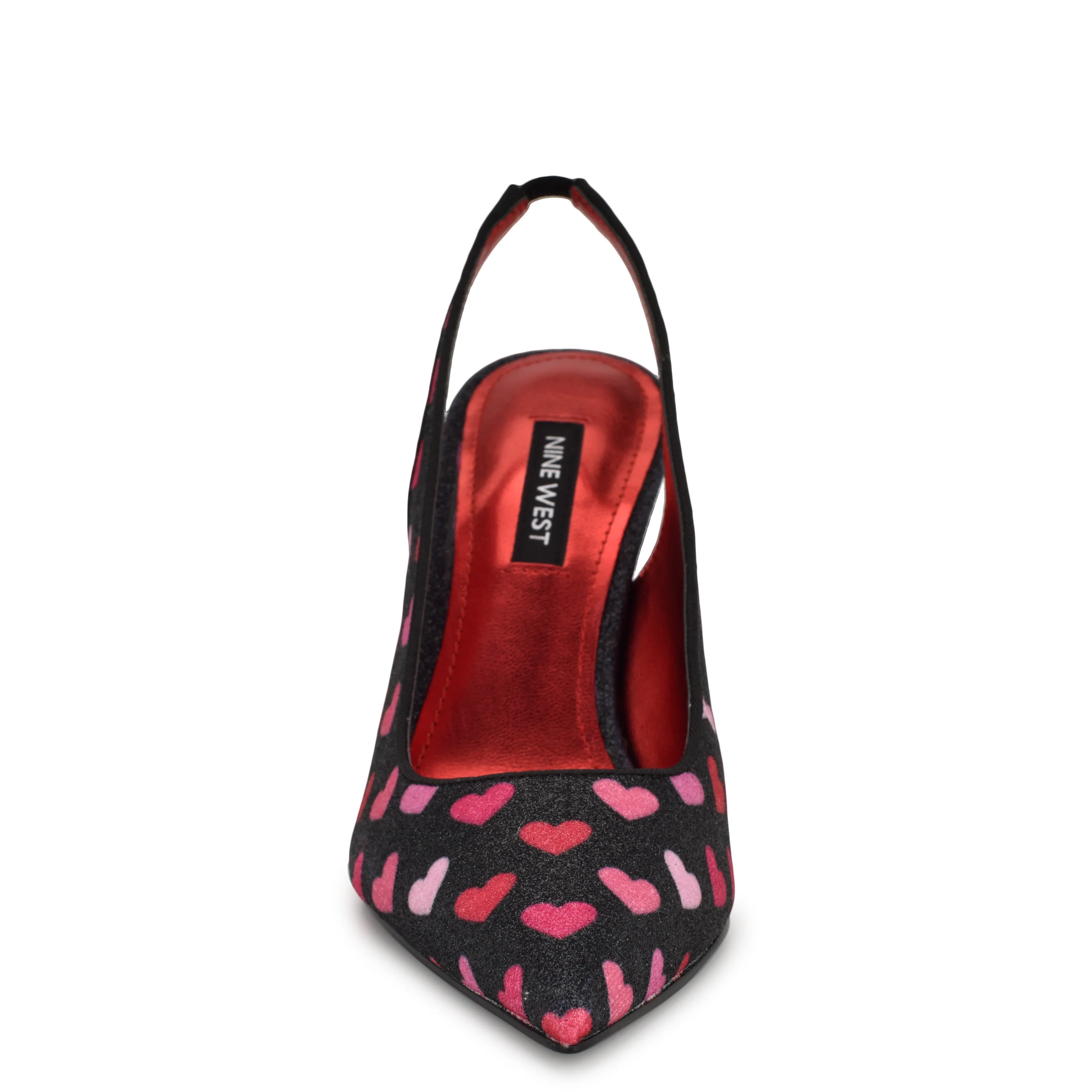 Feather Pointy Toe Slingback Pumps