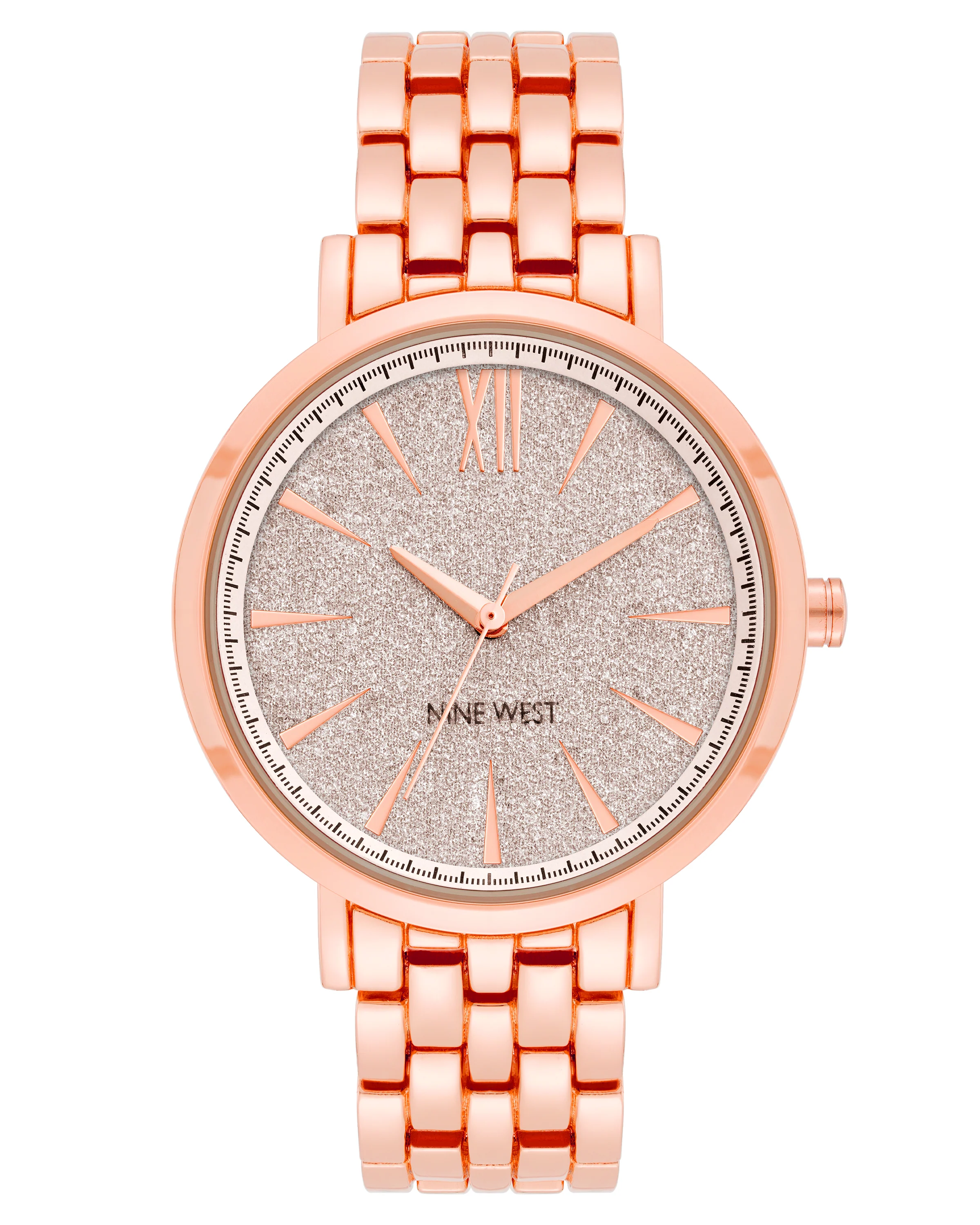 Glitter Accented Dial Watch