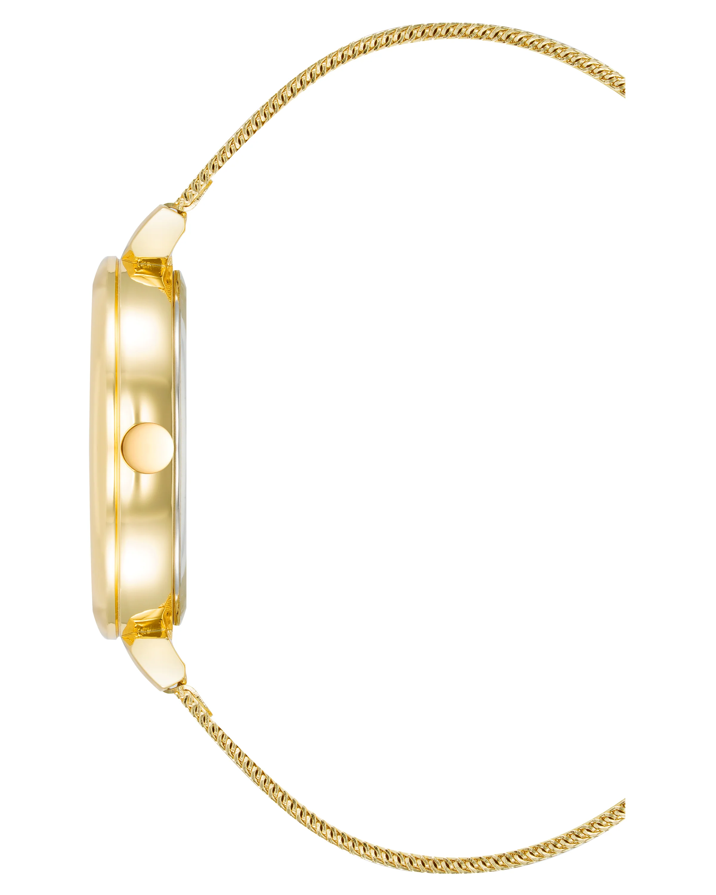 Floral Dial Mesh Bracelet Watch