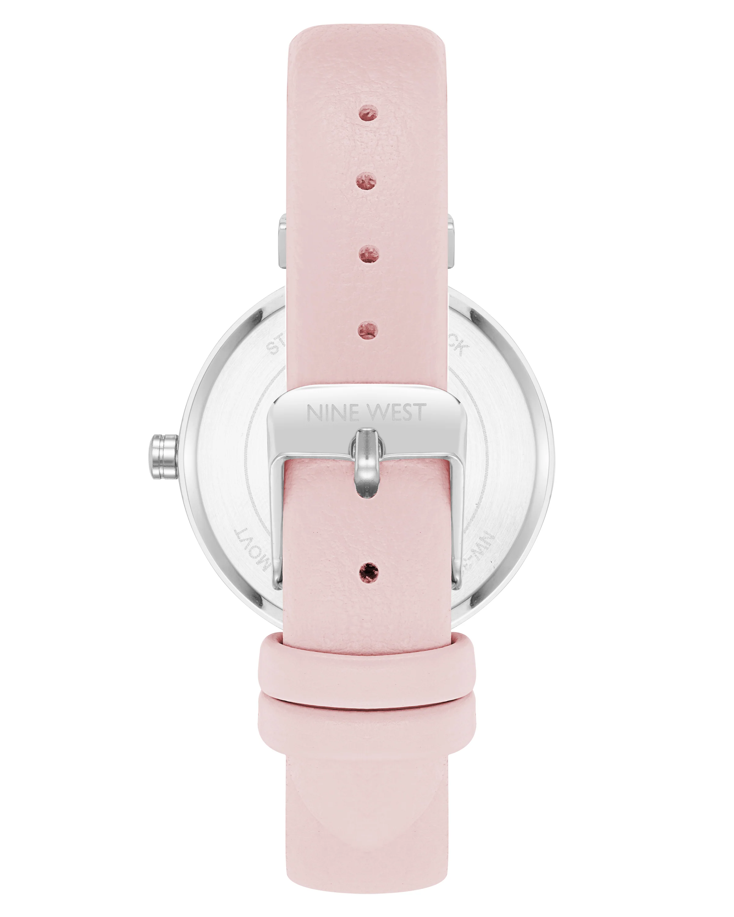 Pink Floral Dial Strap Watch