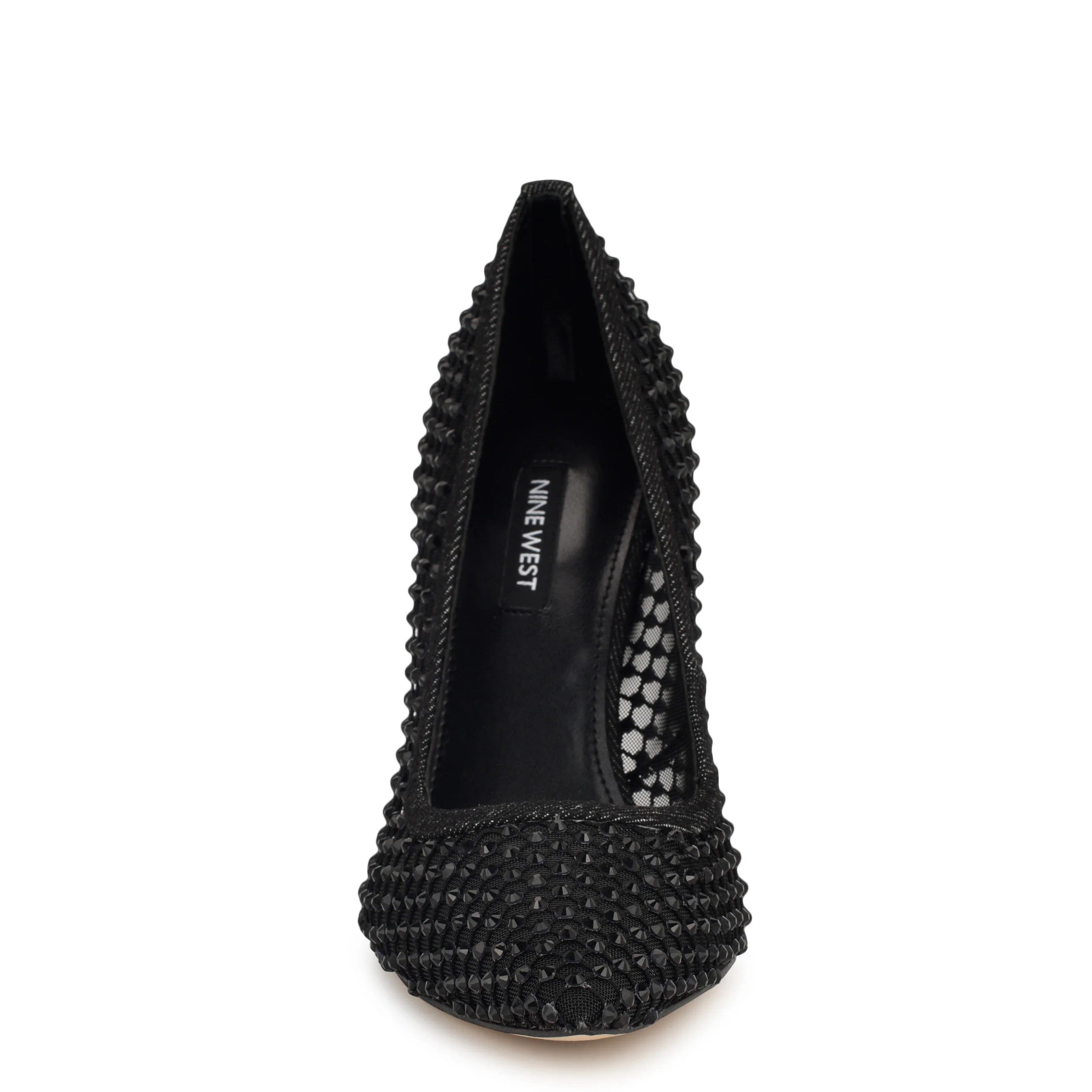 Freshe Rhinestone Mesh Pumps