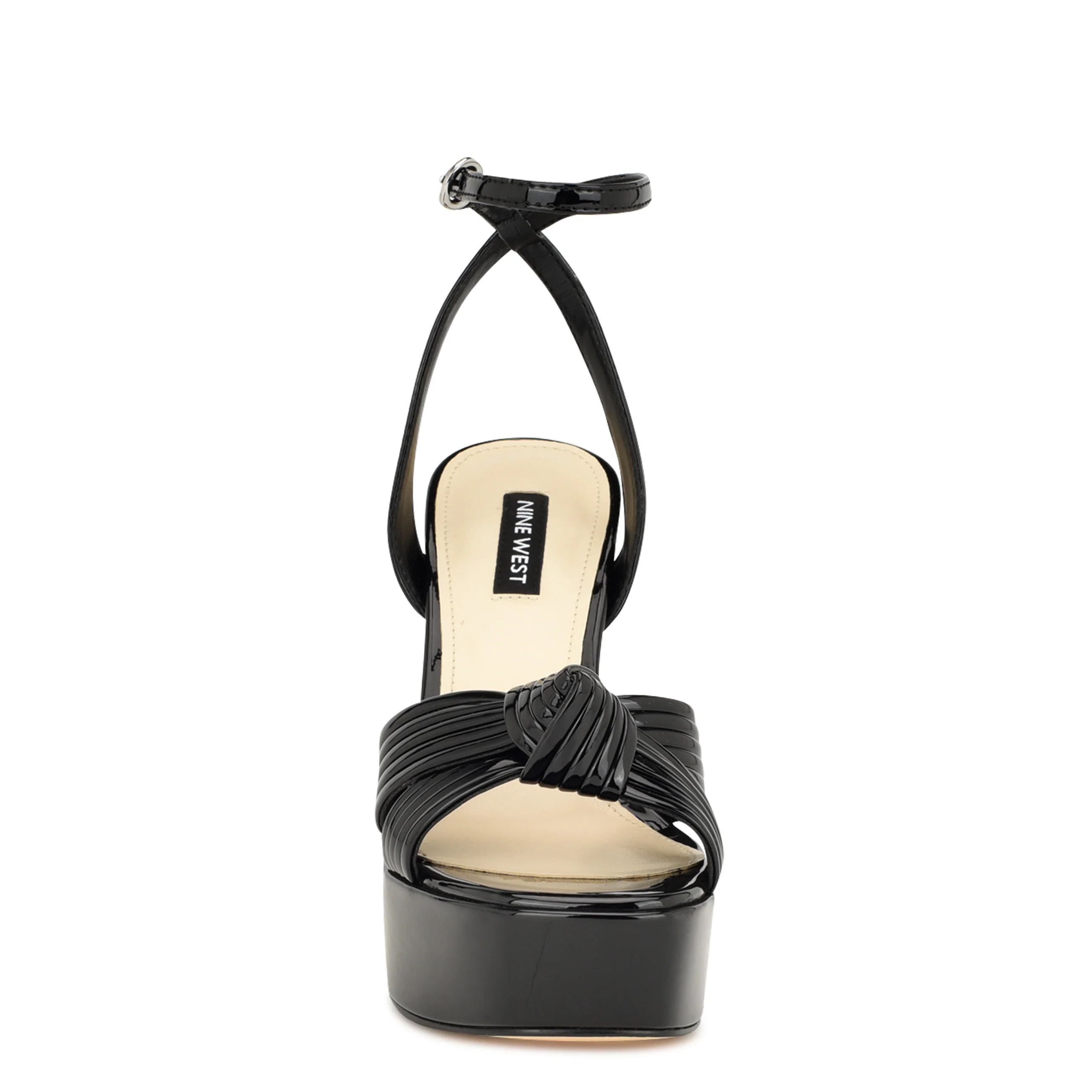 Irna Platform Ankle Strap Knotted Sandals
