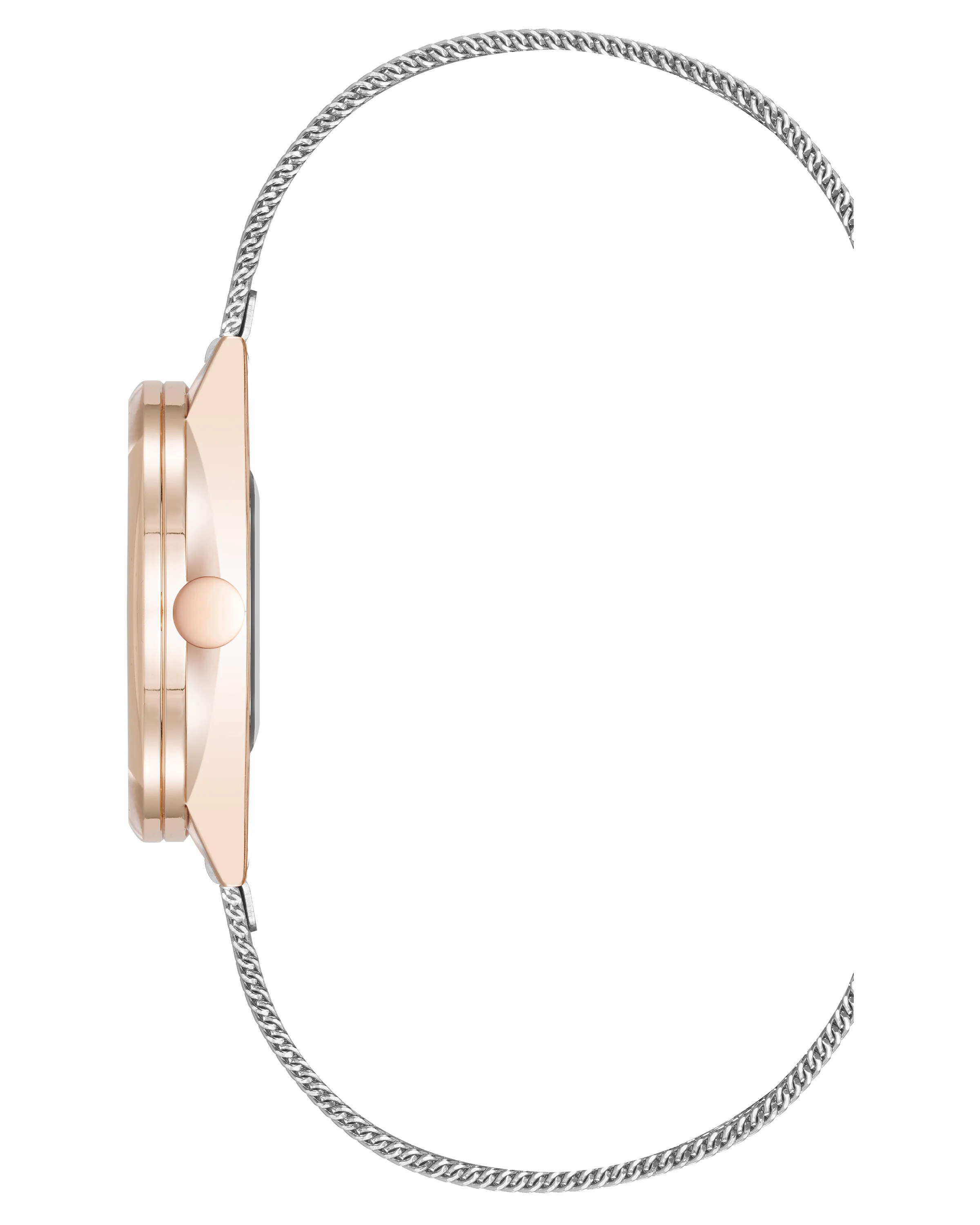 Round Case Mesh Bracelet Watch