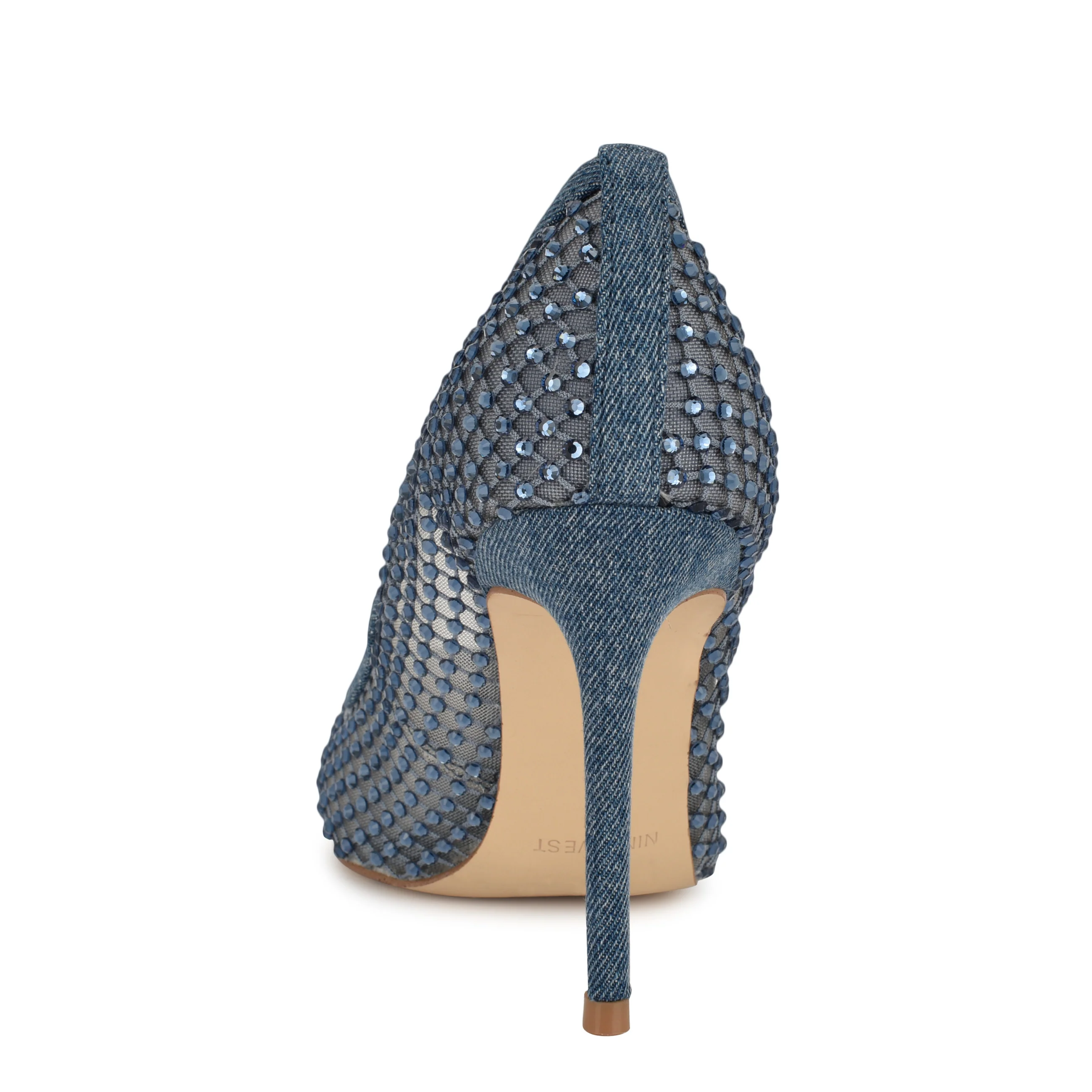 Freshe Rhinestone Mesh Pumps
