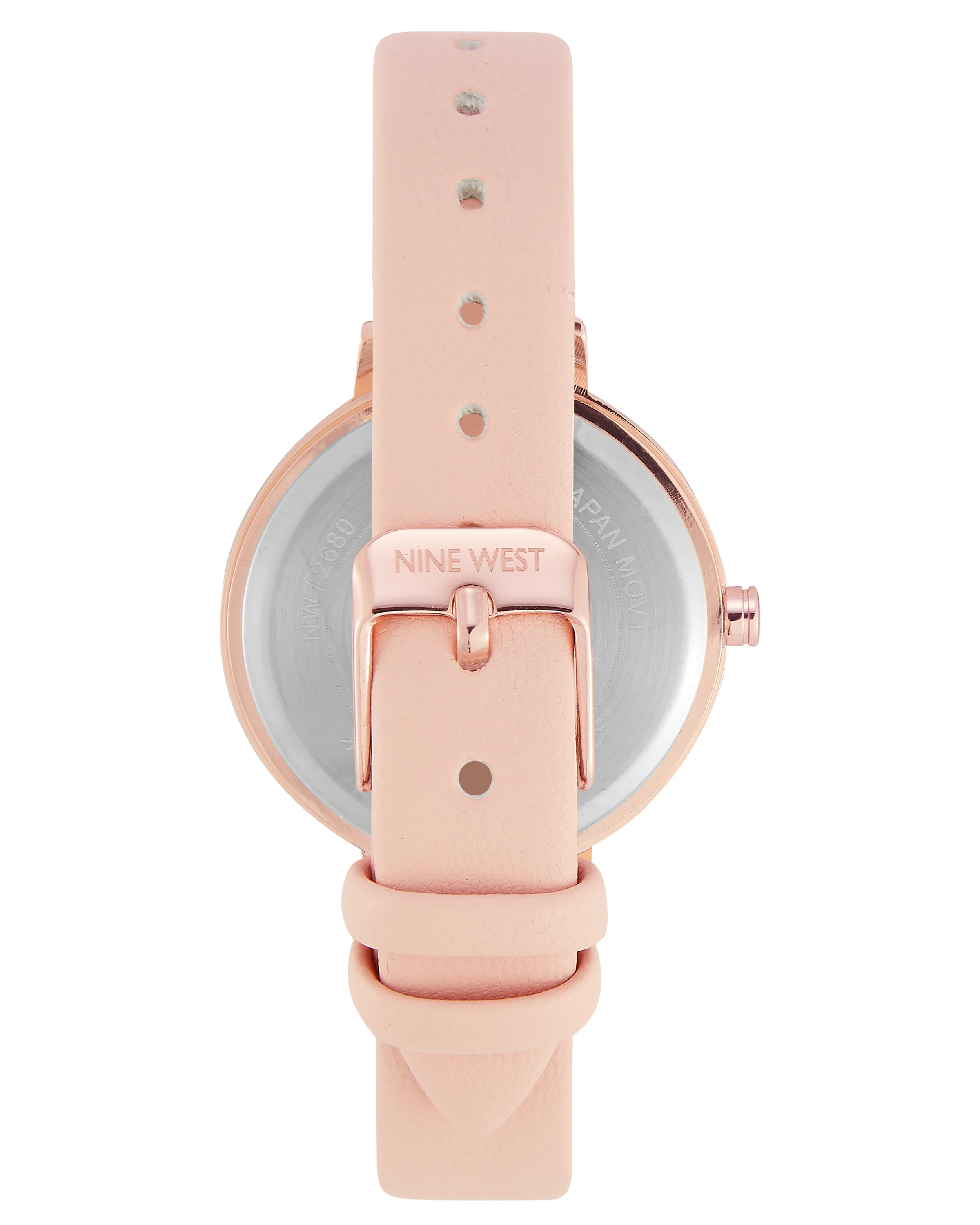 Floral Dial Smooth Strap Watch