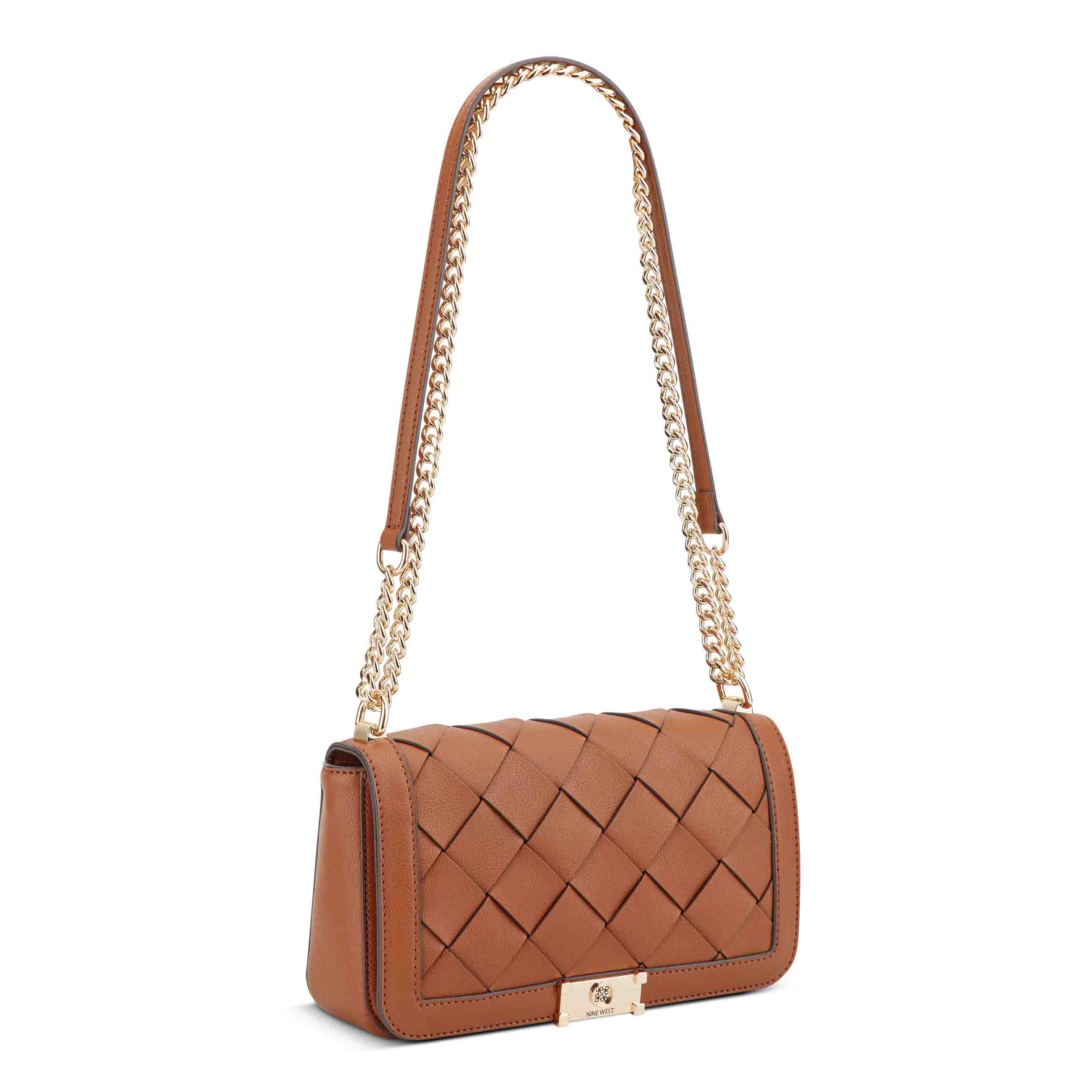Mylah Woven Flap Chain Convertible Crossbody