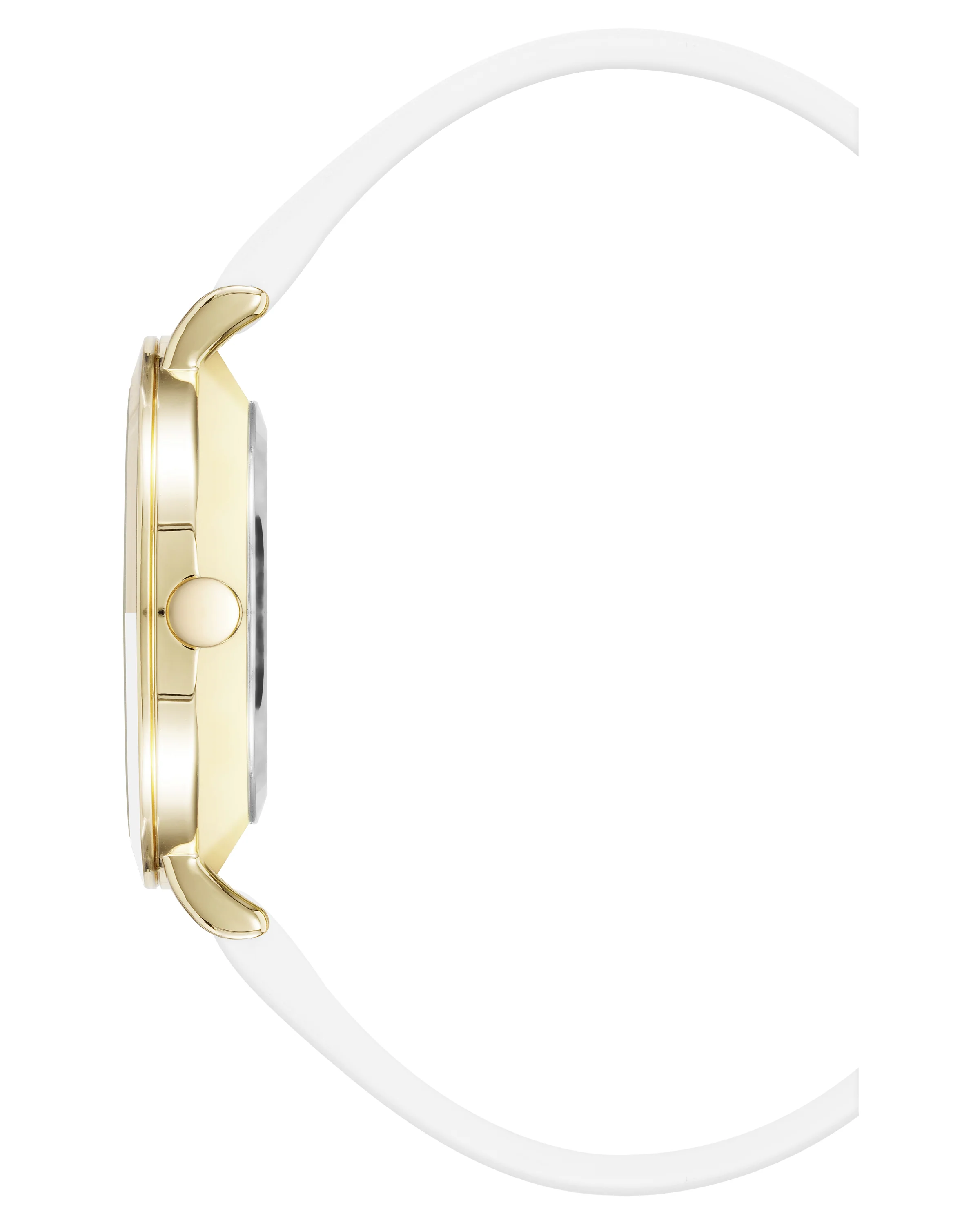 Two-Tone Bezel Strap Watch