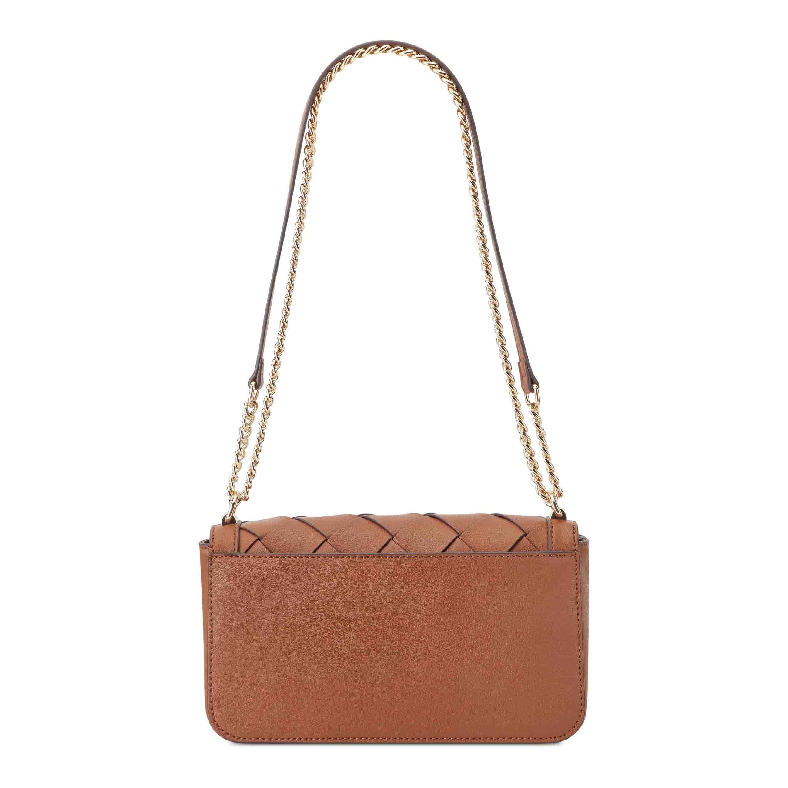 Mylah Woven Flap Chain Convertible Crossbody