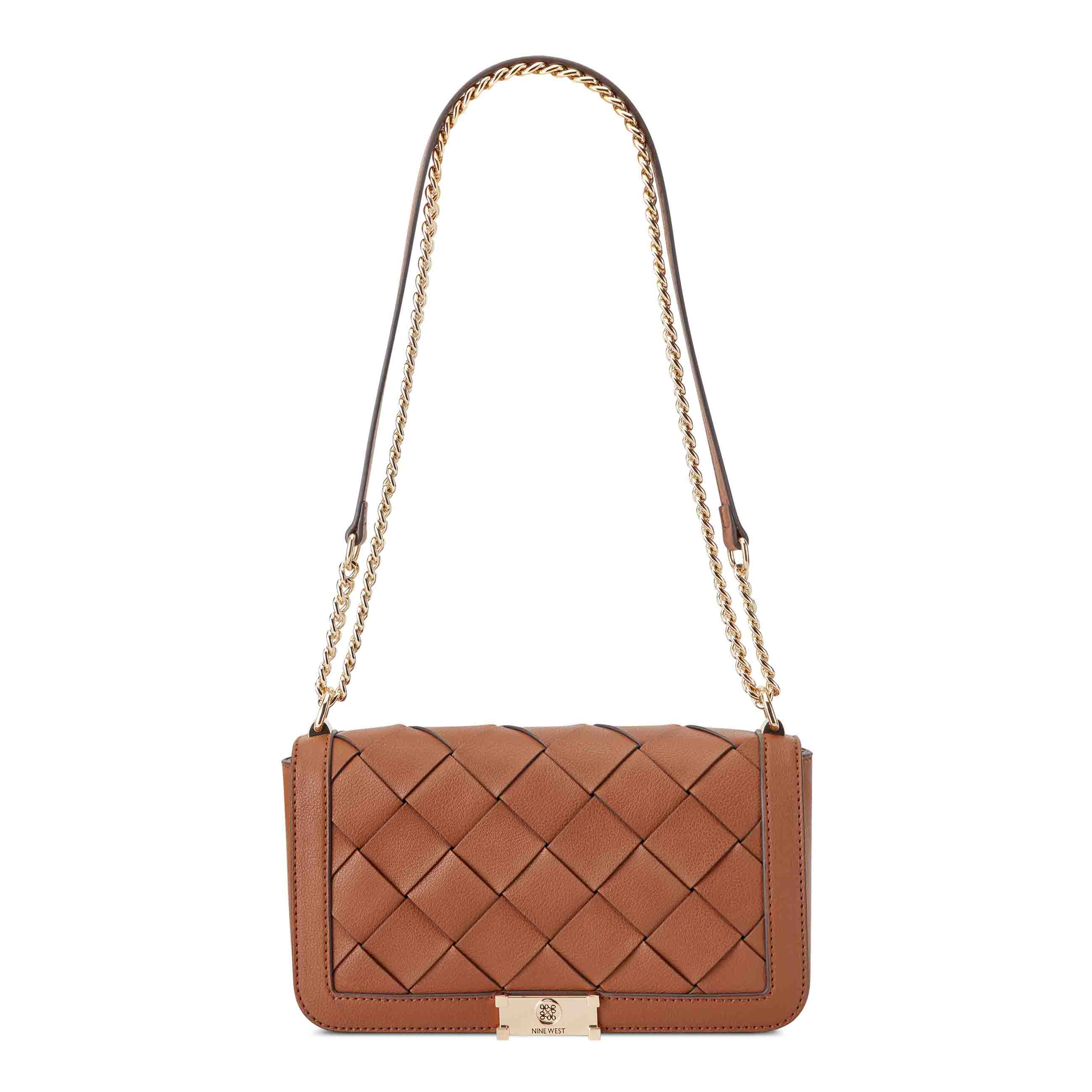 Mylah Woven Flap Chain Convertible Crossbody
