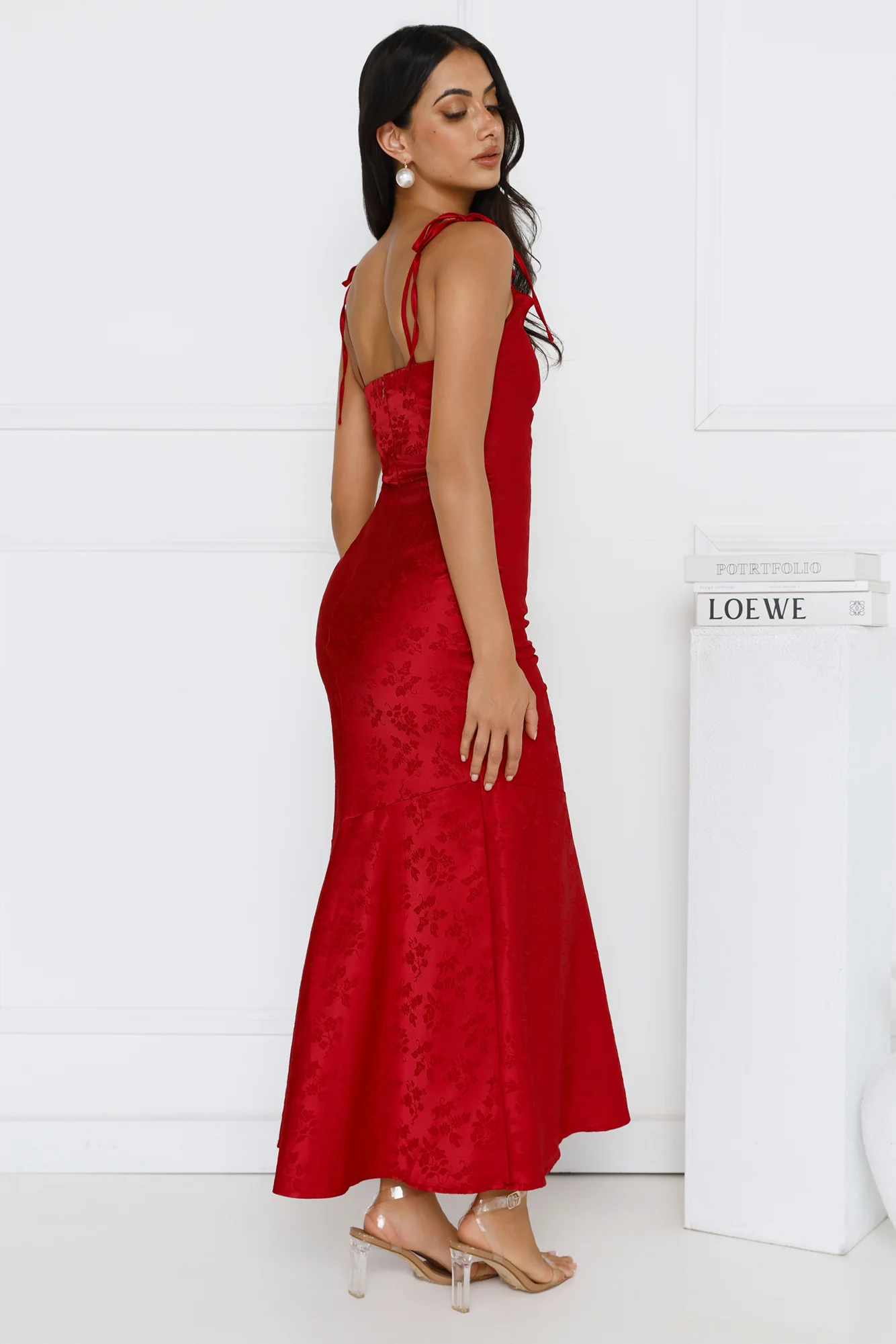 Sophisticated City Maxi Dress Red