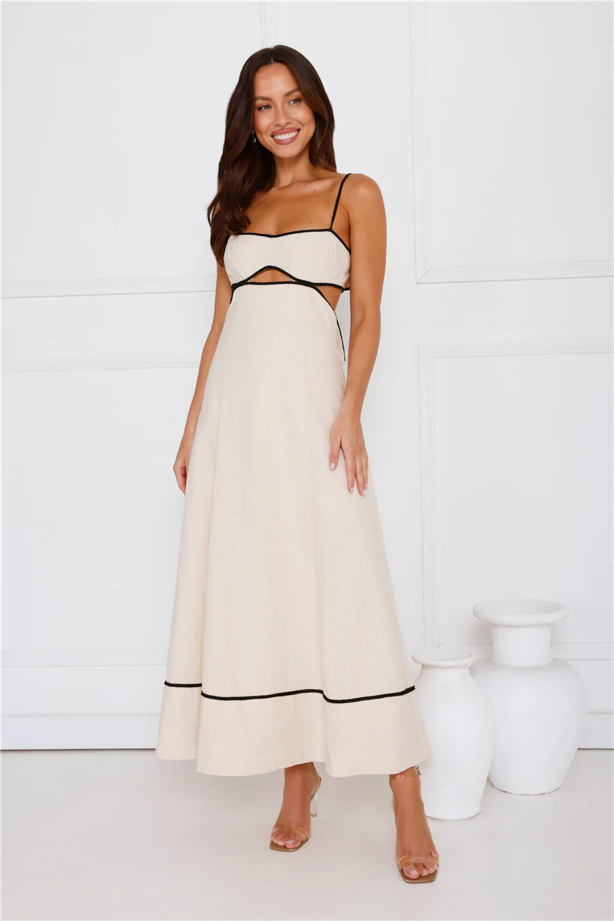 Island Dreamer Maxi Dress Cream