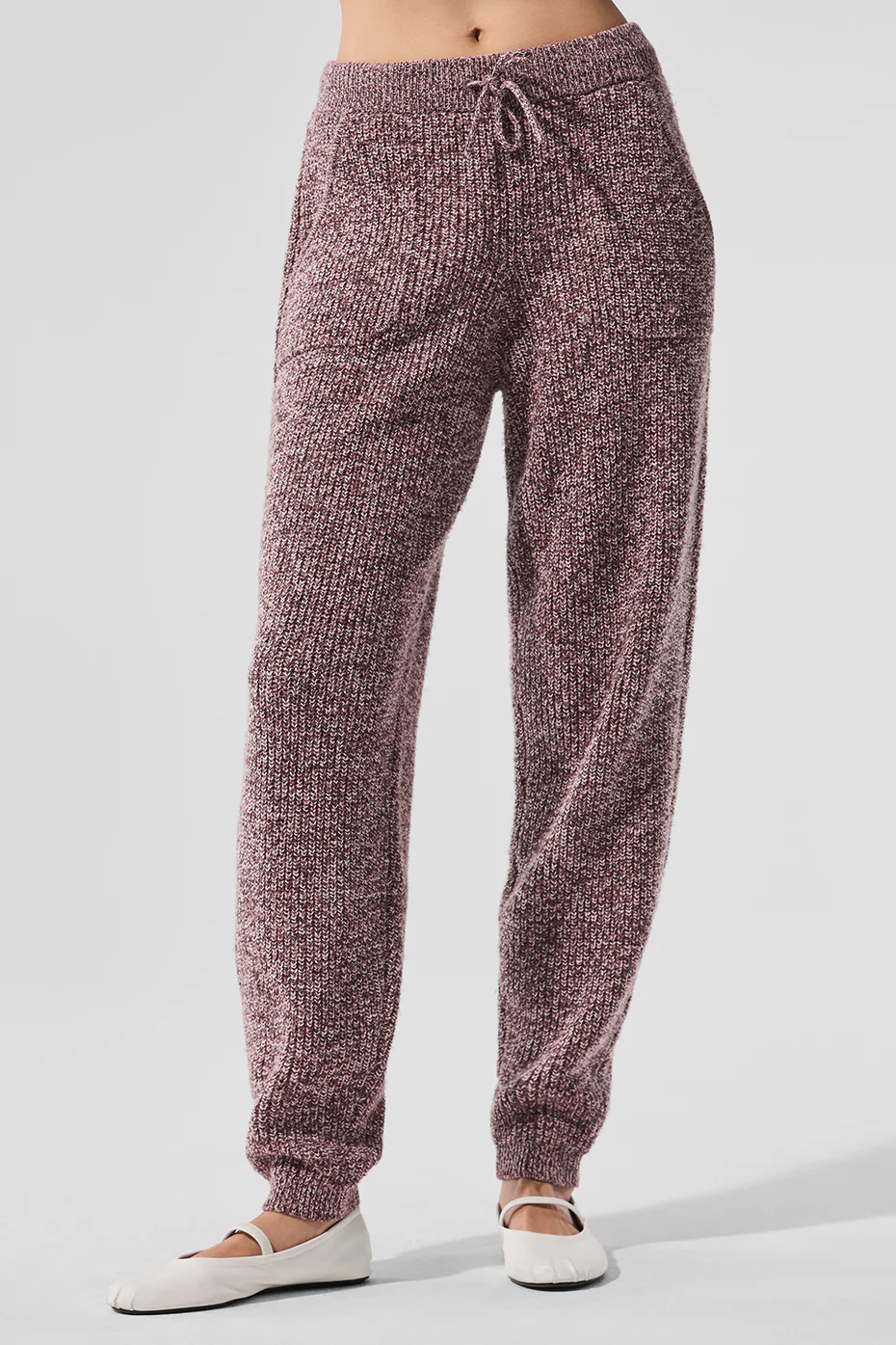 Marl Sweater Pant - Mushroom Marl