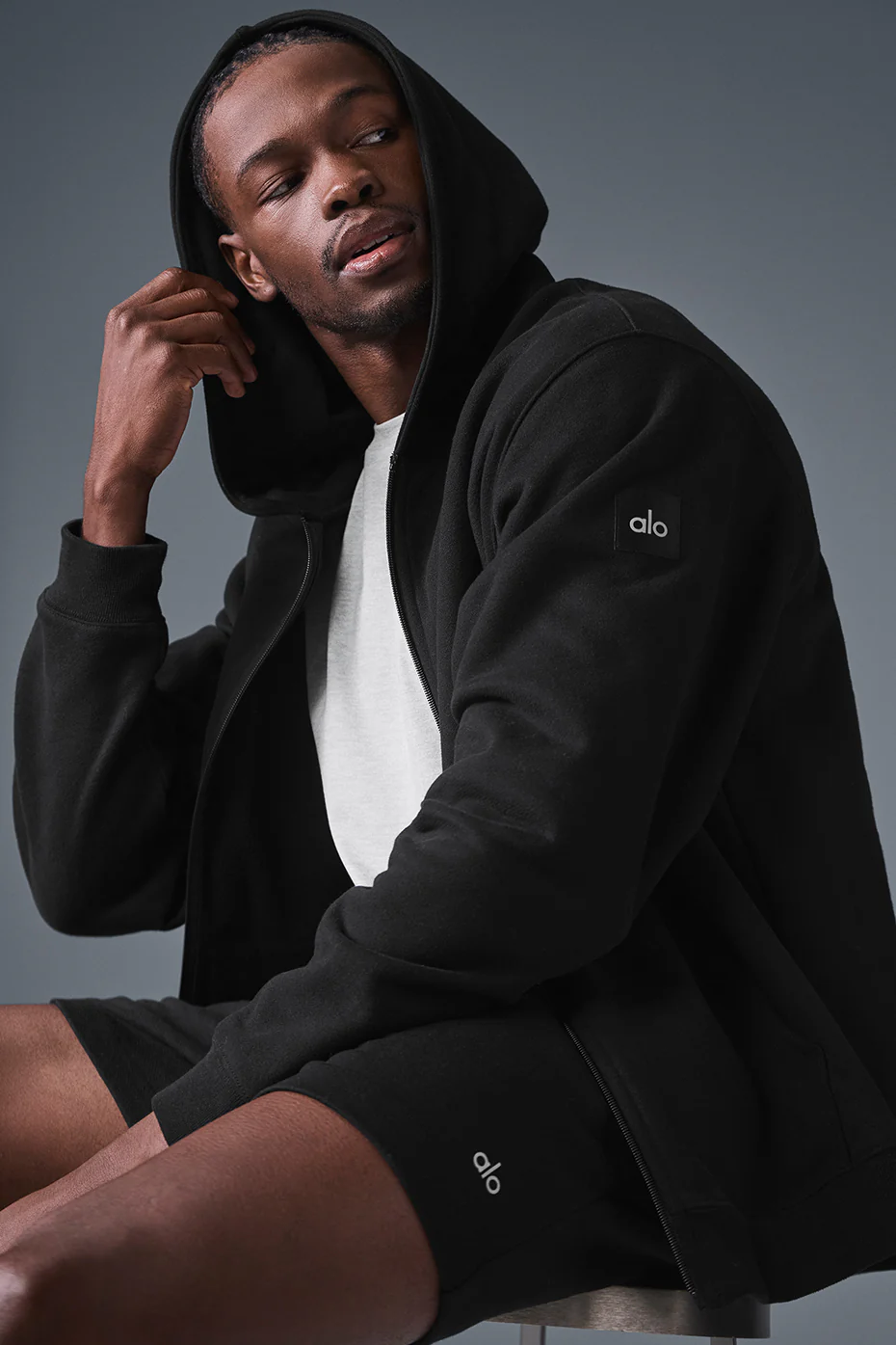 Renown Heavy Weight Full Zip Hoodie - Black