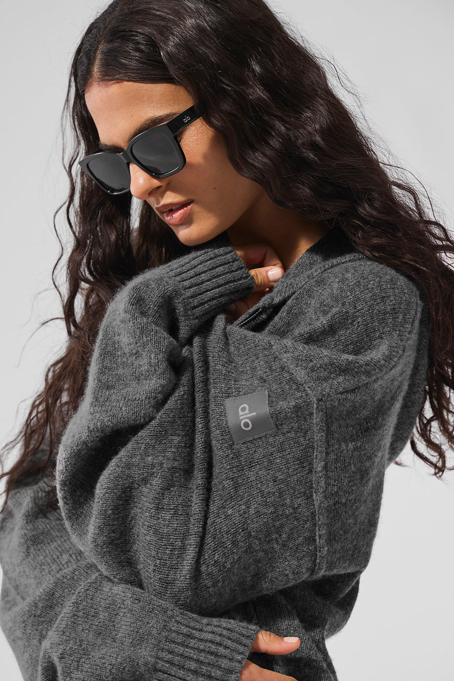 New Class Cashmere Full Zip Hoodie - Platinum Grey