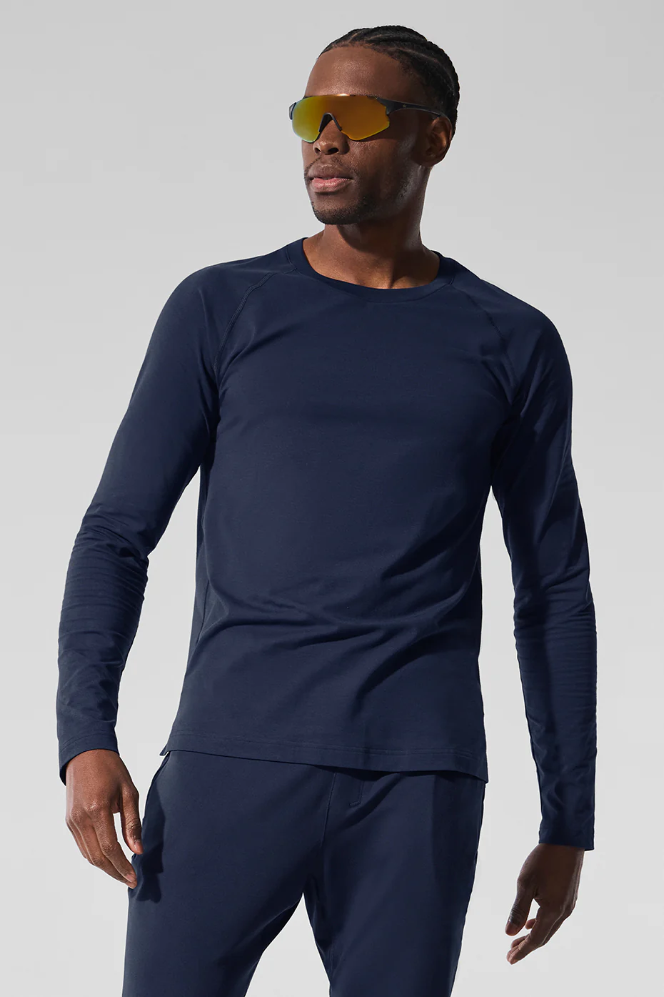 Alo Vapor Crewneck Long Sleeve - Navy