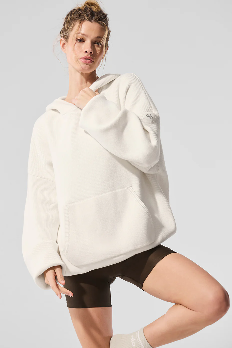 Scholar Hooded Sweater - Ivory