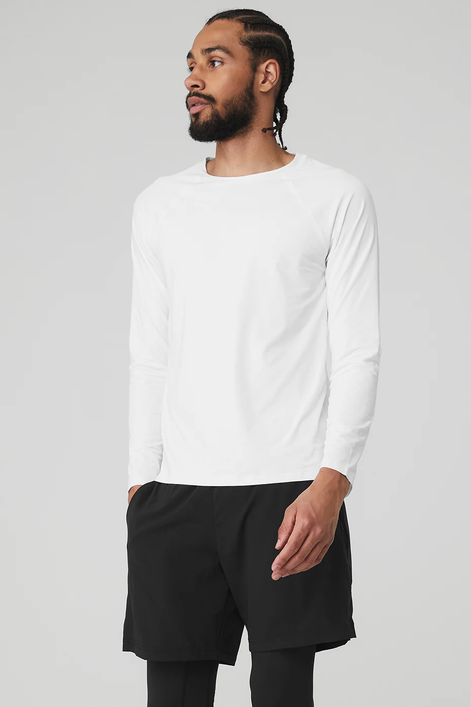 Idol Long Sleeve Performance Tee - White