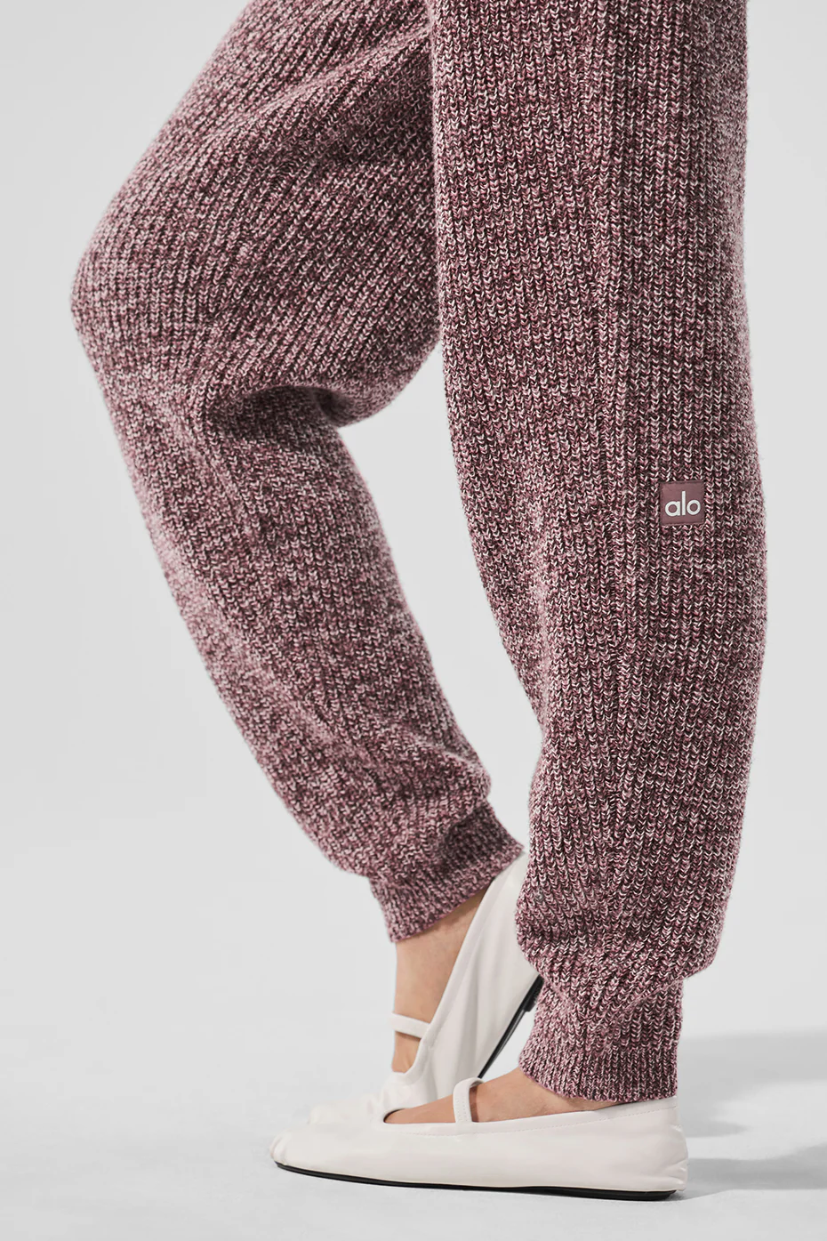 Marl Sweater Pant - Mushroom Marl