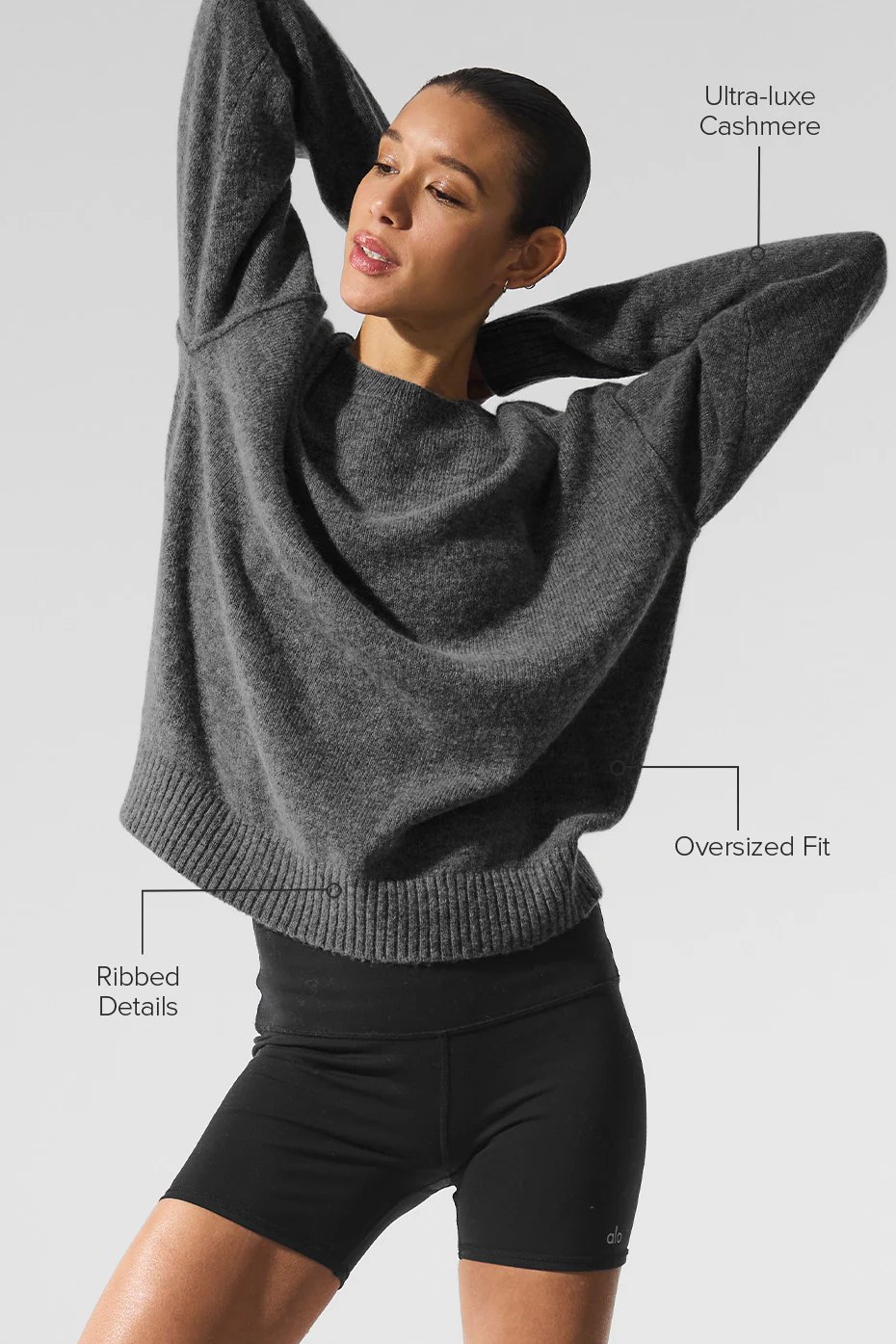 New Class Cashmere Crewneck Sweater - Platinum Grey