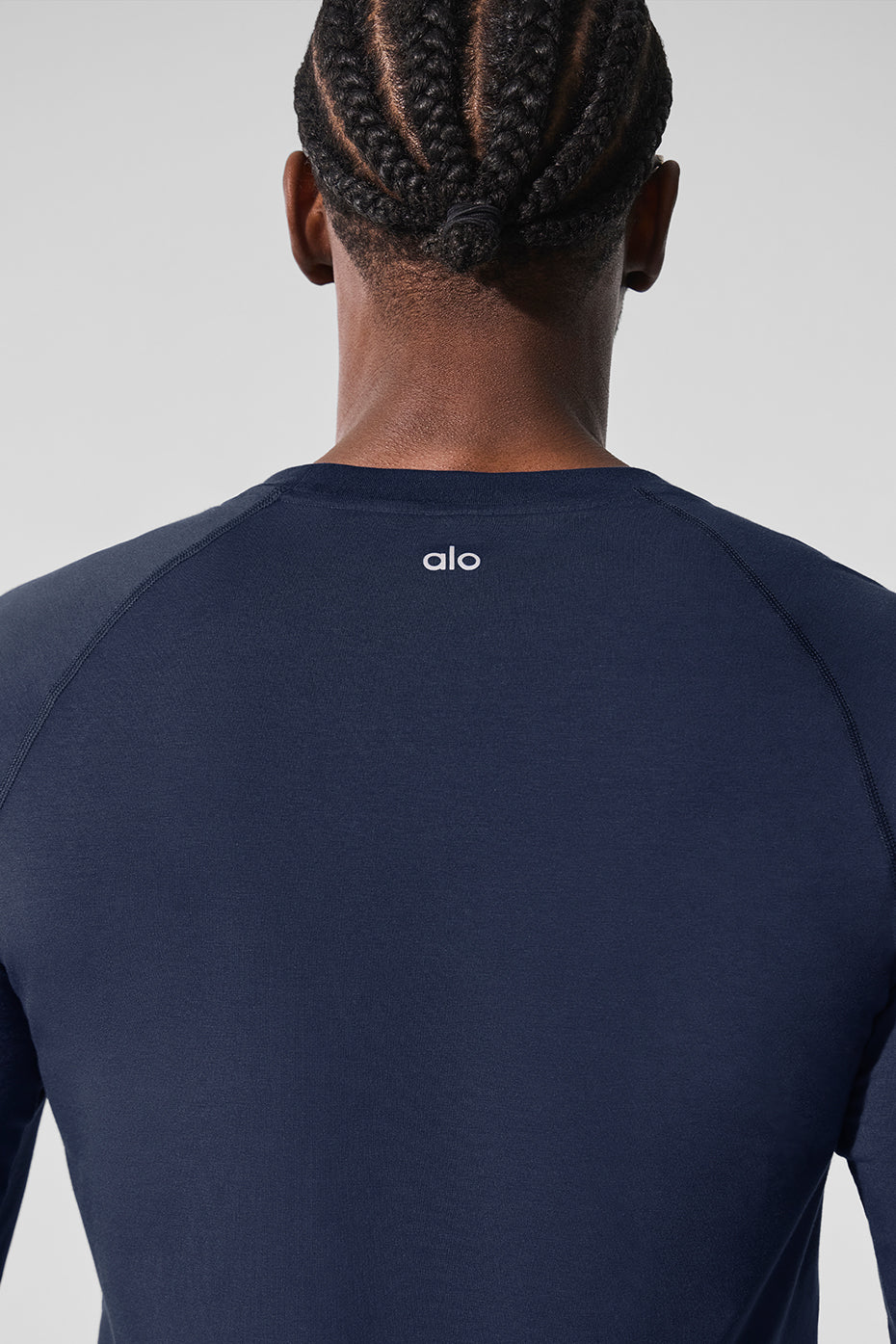 Alo Vapor Crewneck Long Sleeve - Navy