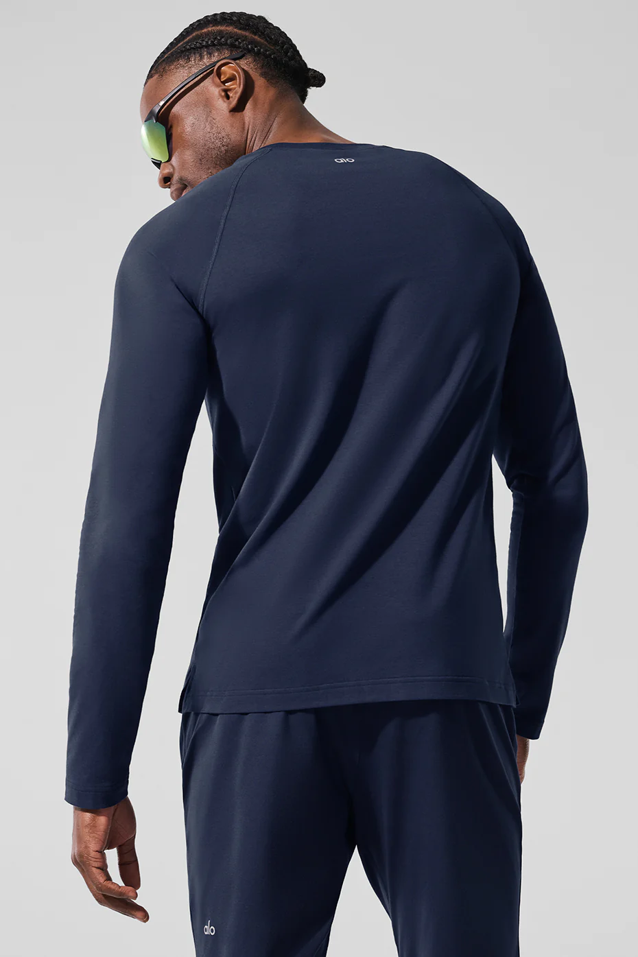 Alo Vapor Crewneck Long Sleeve - Navy