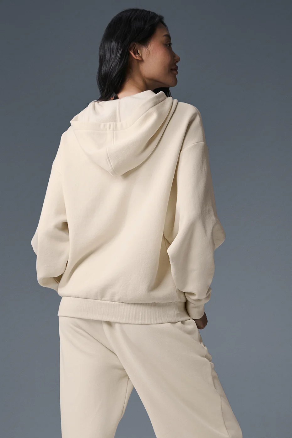 Accolade Full Zip Hoodie - Oat Milk