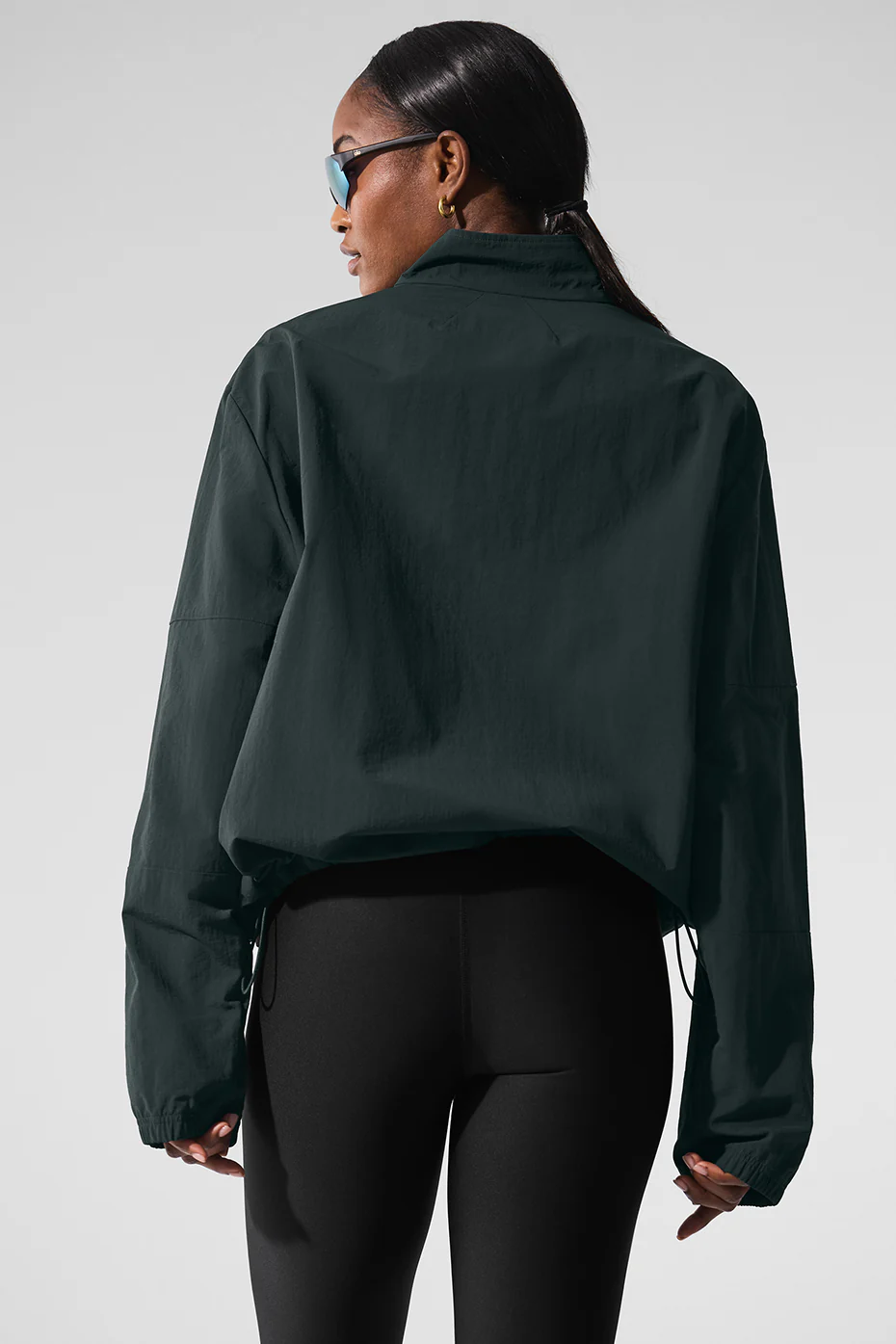 Light Weight Takeaway Track Pullover - Charcoal Green