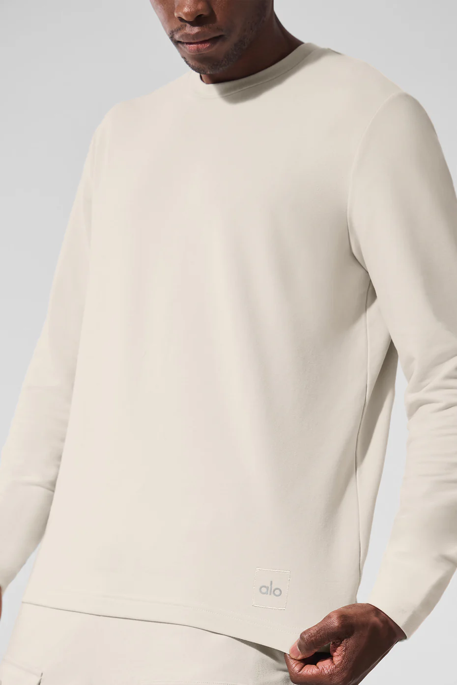 Double Take Long Sleeve Crew - Bone