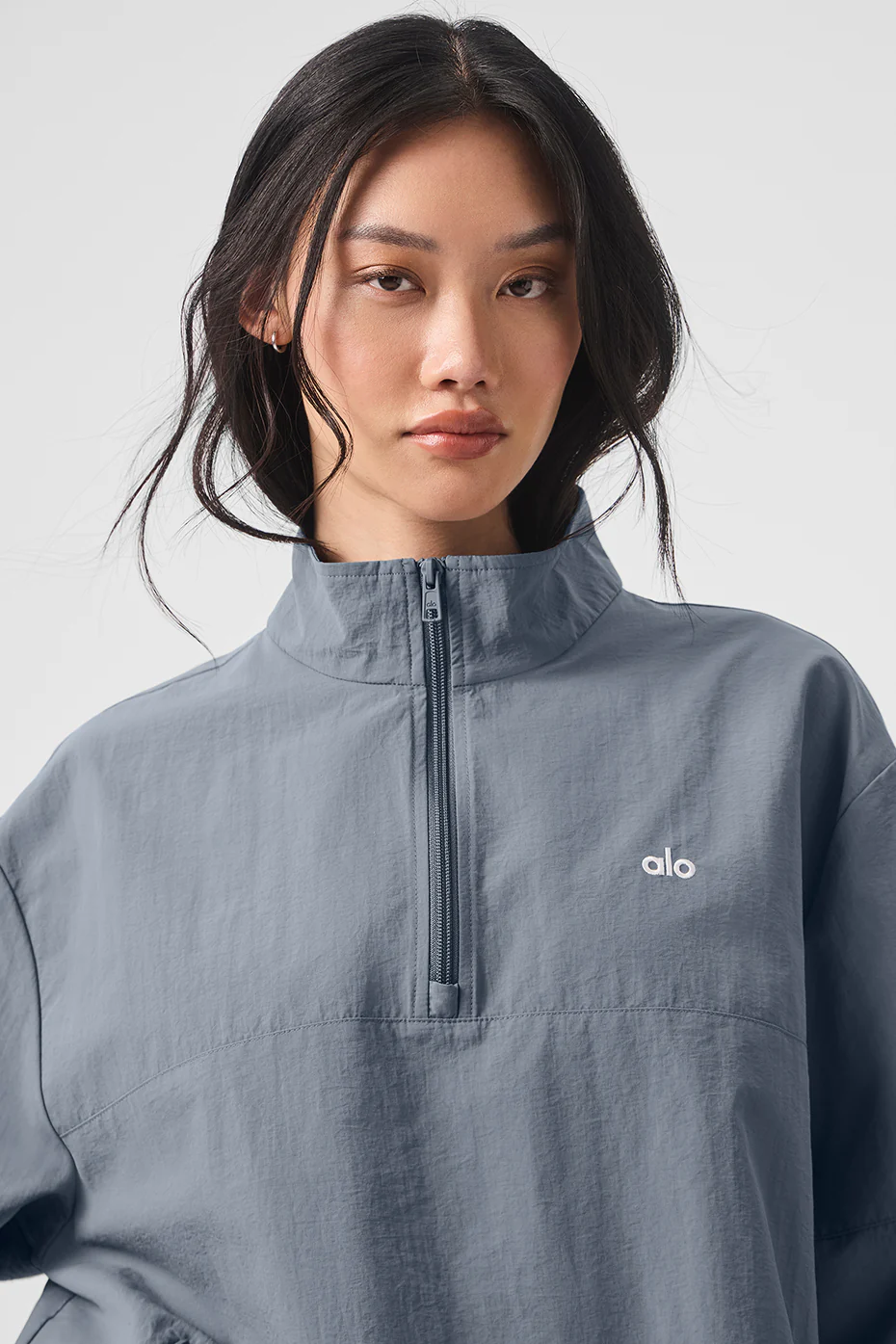 Lightweight Takeaway Track Pullover - Steel Grey