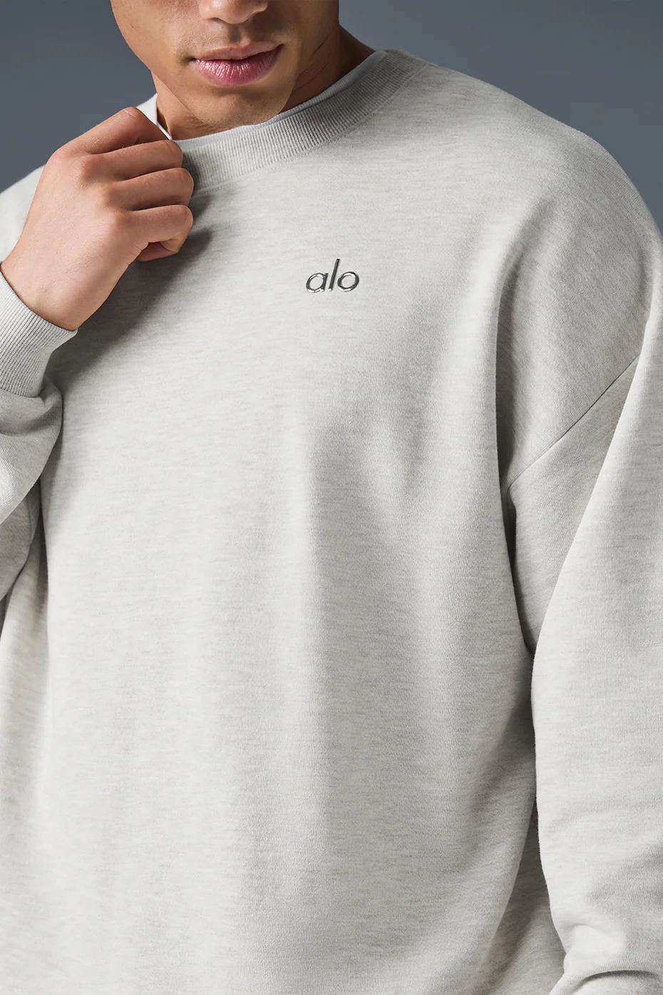 Accolade Crew Neck Pullover - White Heather