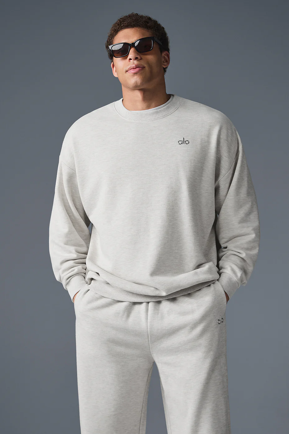 Accolade Crew Neck Pullover - White Heather