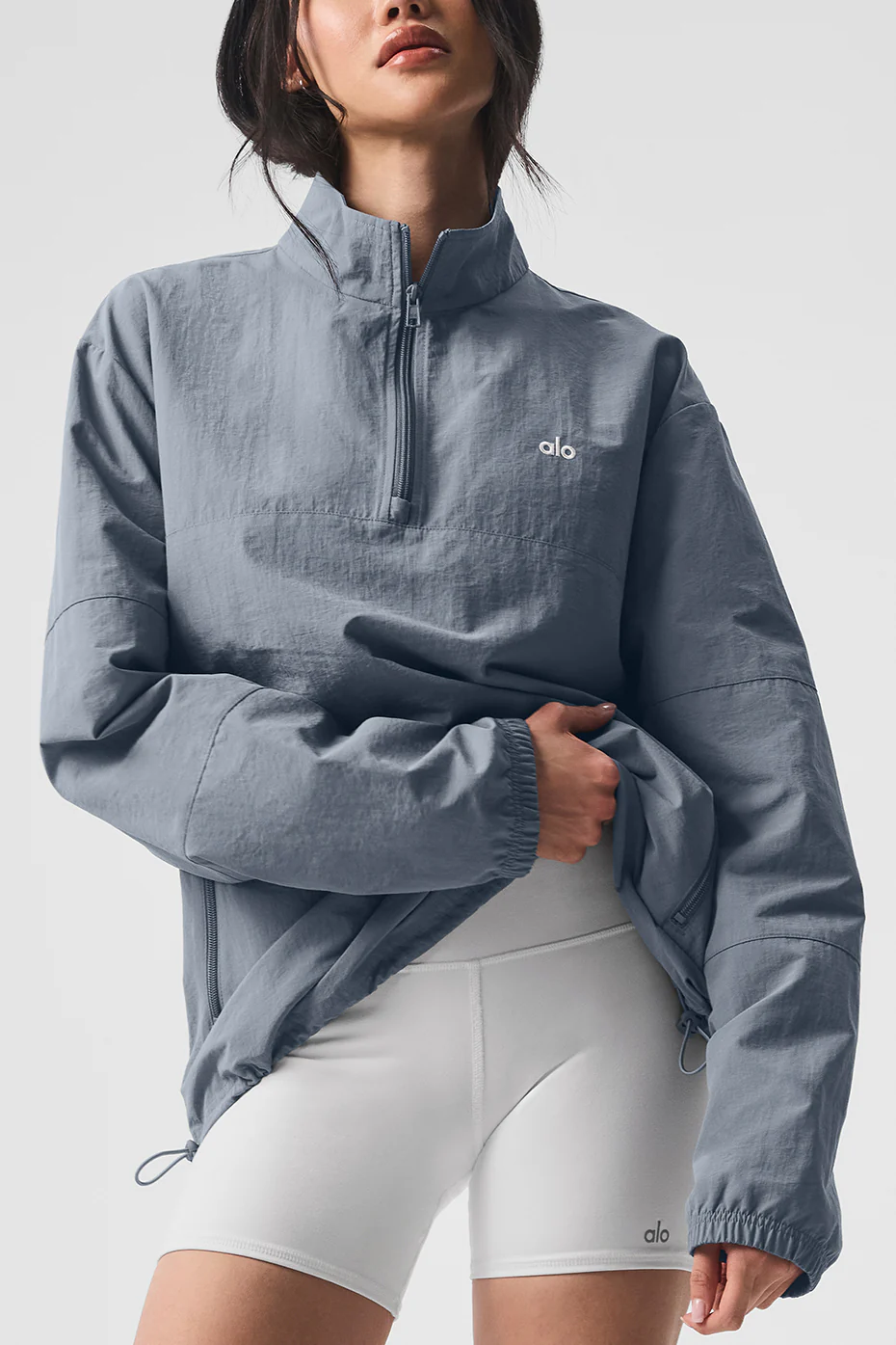 Lightweight Takeaway Track Pullover - Steel Grey