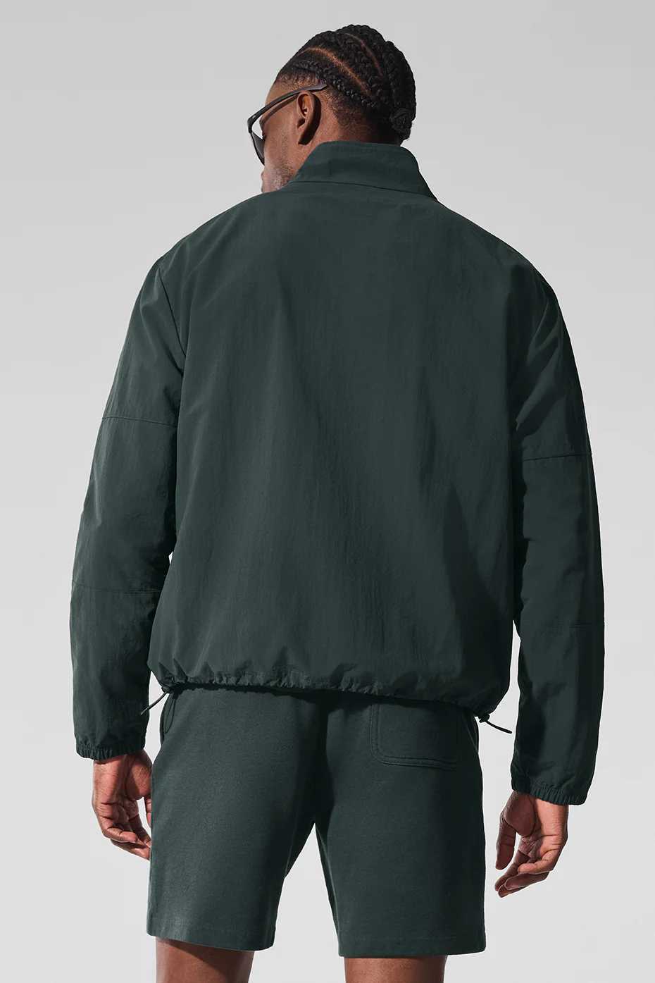Light Weight Takeaway Track Pullover - Charcoal Green