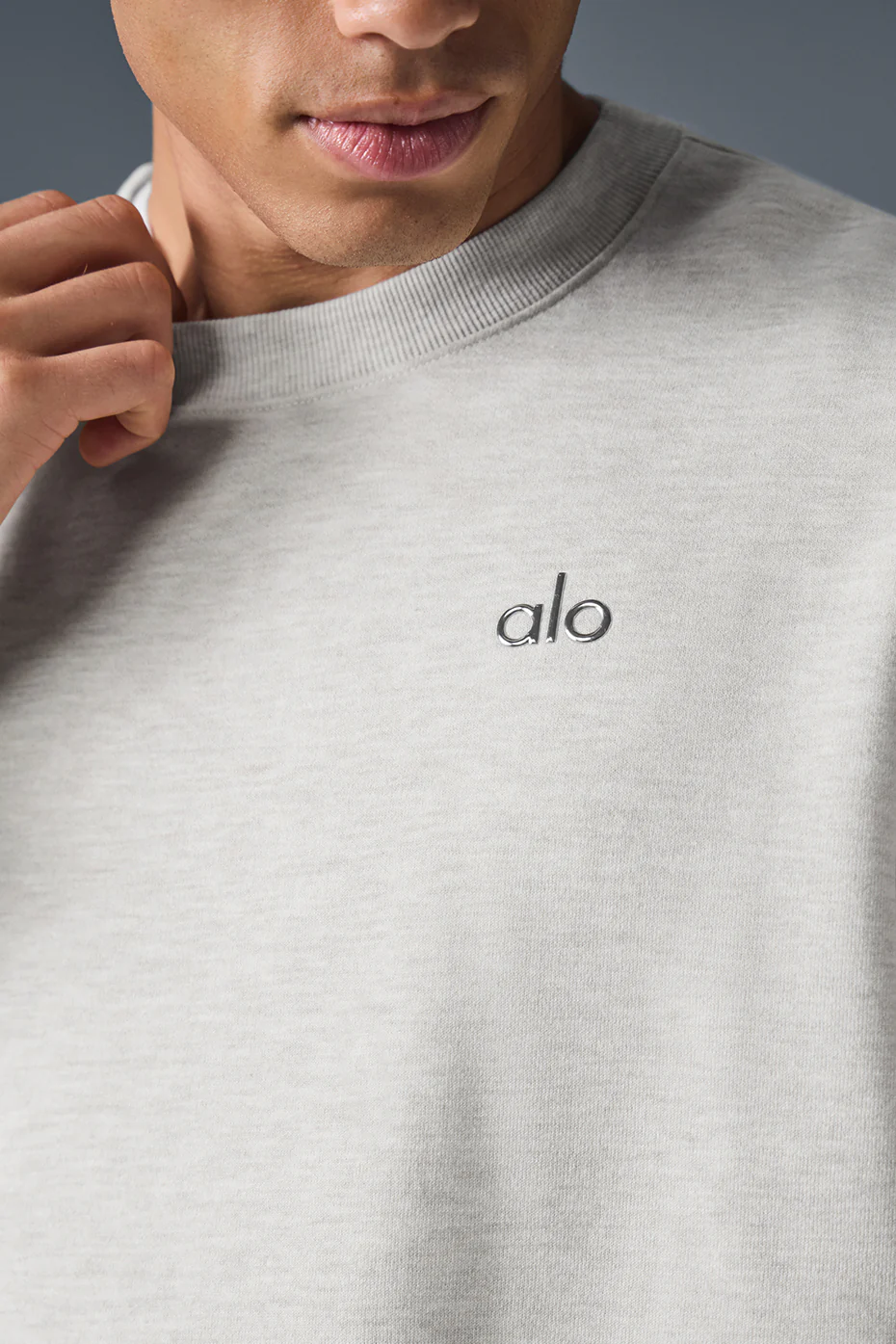 Accolade Crew Neck Pullover - White Heather