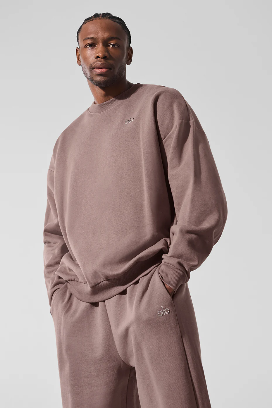 Accolade Crew Neck Pullover - Mushroom
